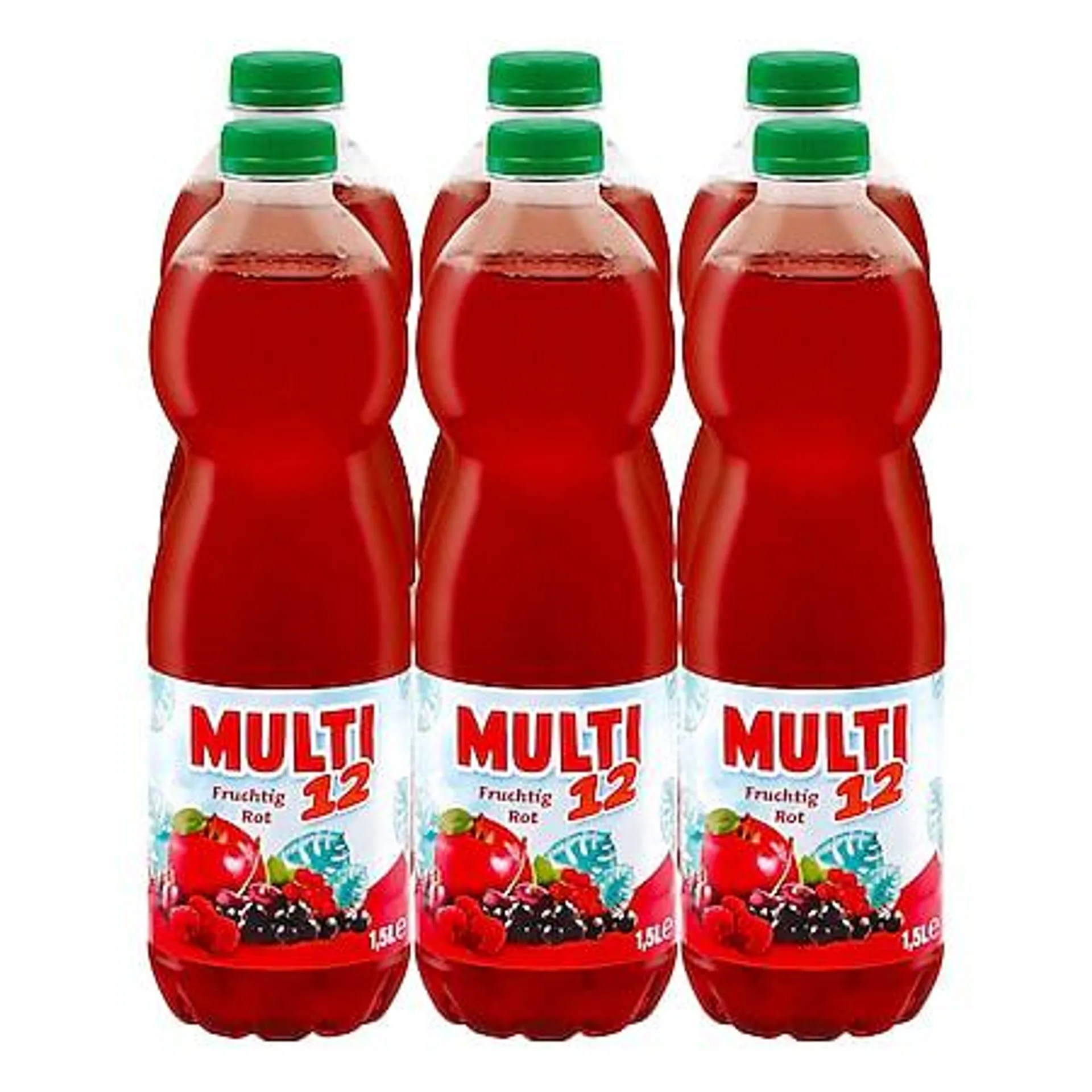 Multi 12 Fruchtig Rot 1,5 Liter, 6er Pack