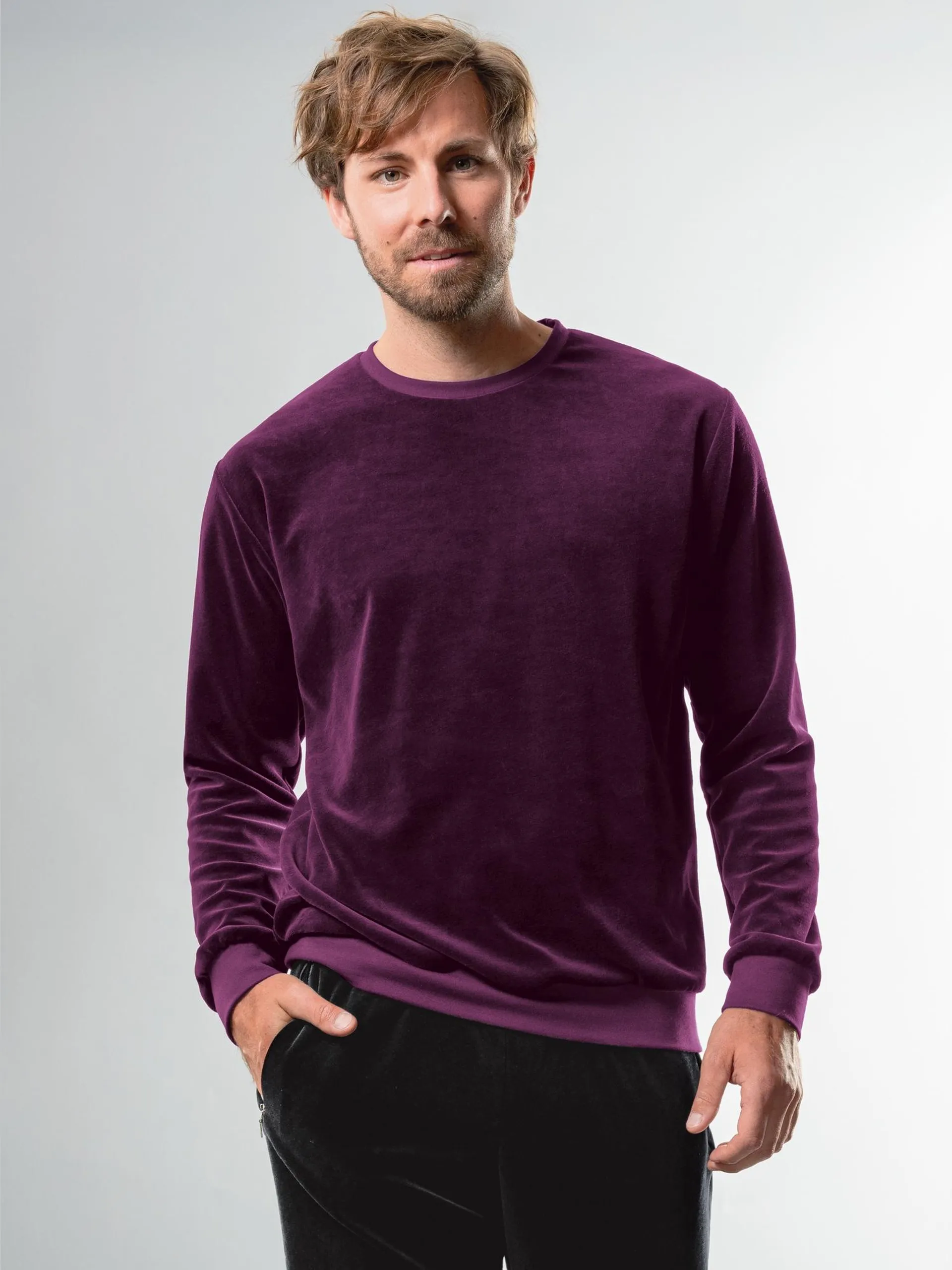 Nicky-Shirt Aubergine