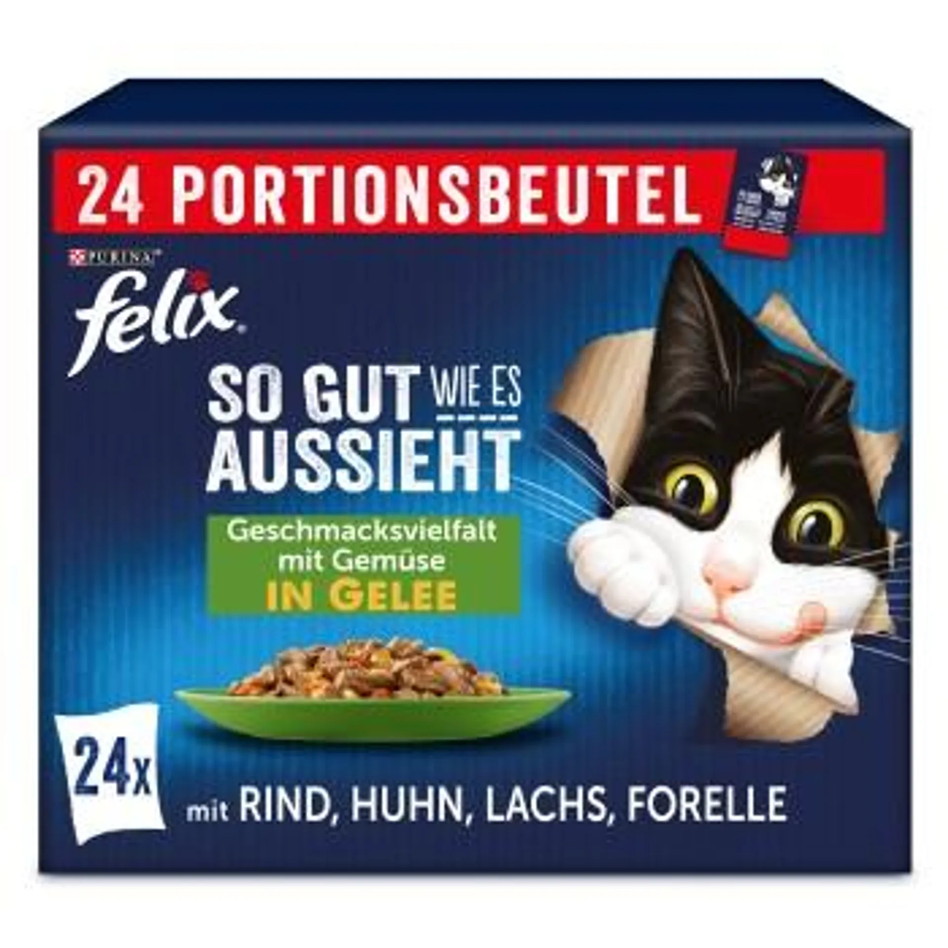 Felix So gut wie es aussieht 24x85g Geschmacksvielfalt mit Gemüse