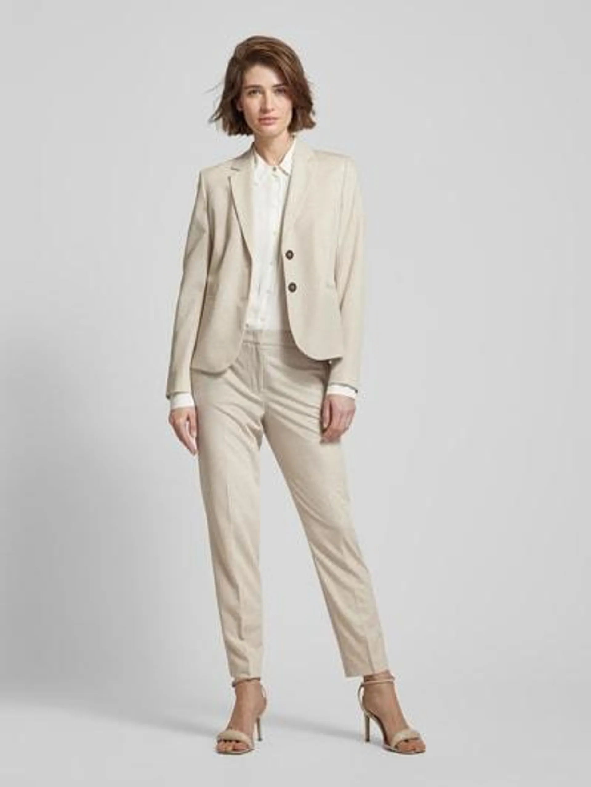 Blazer mit Strukturmuster in sand