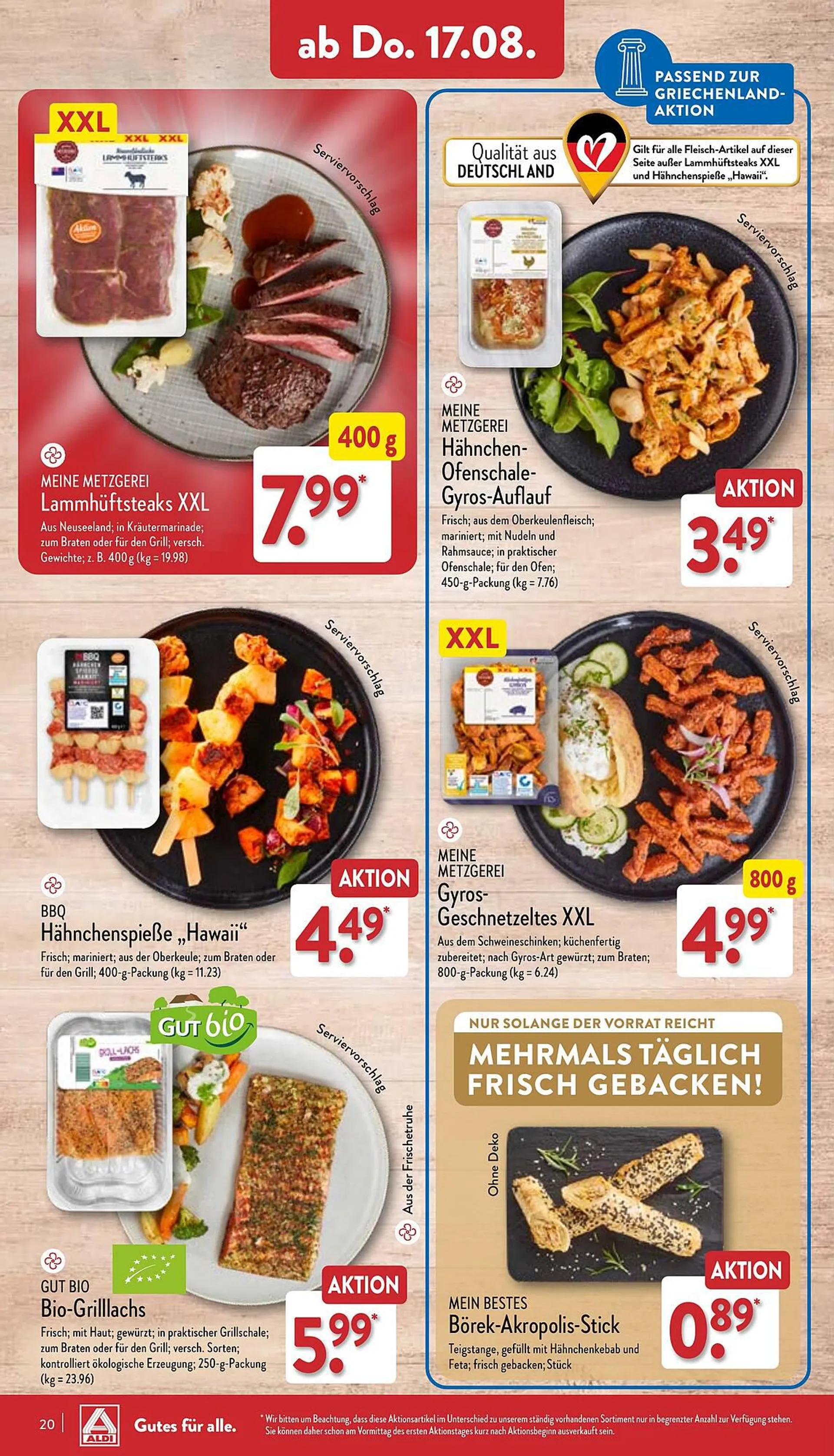 Aldi Nord Prospekt von 14. August bis 19. August 2023 - Prospekt seite 20