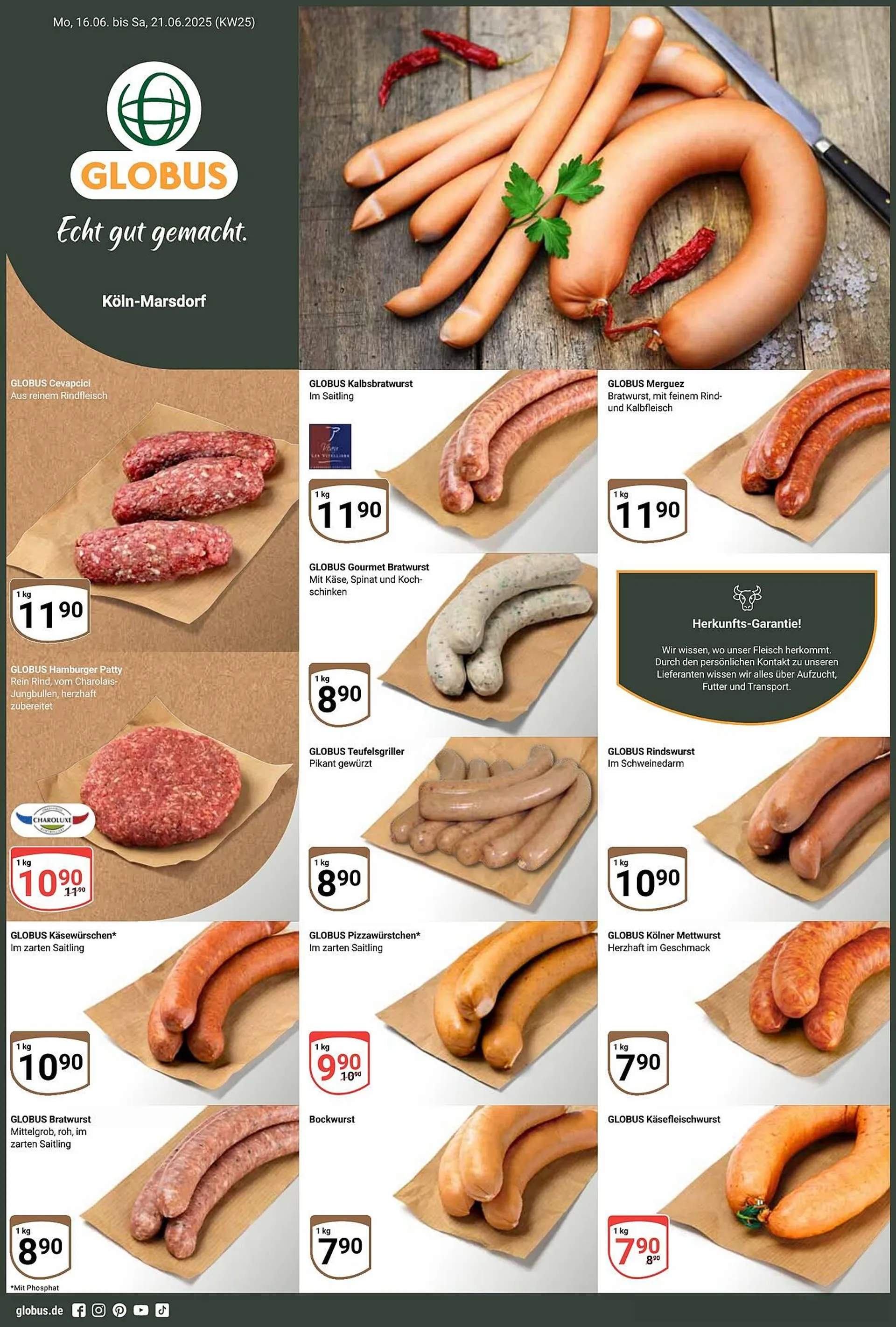 Globus Prospekt von 15. Juni bis 21. Juni 2025 - Prospekt seite 1
