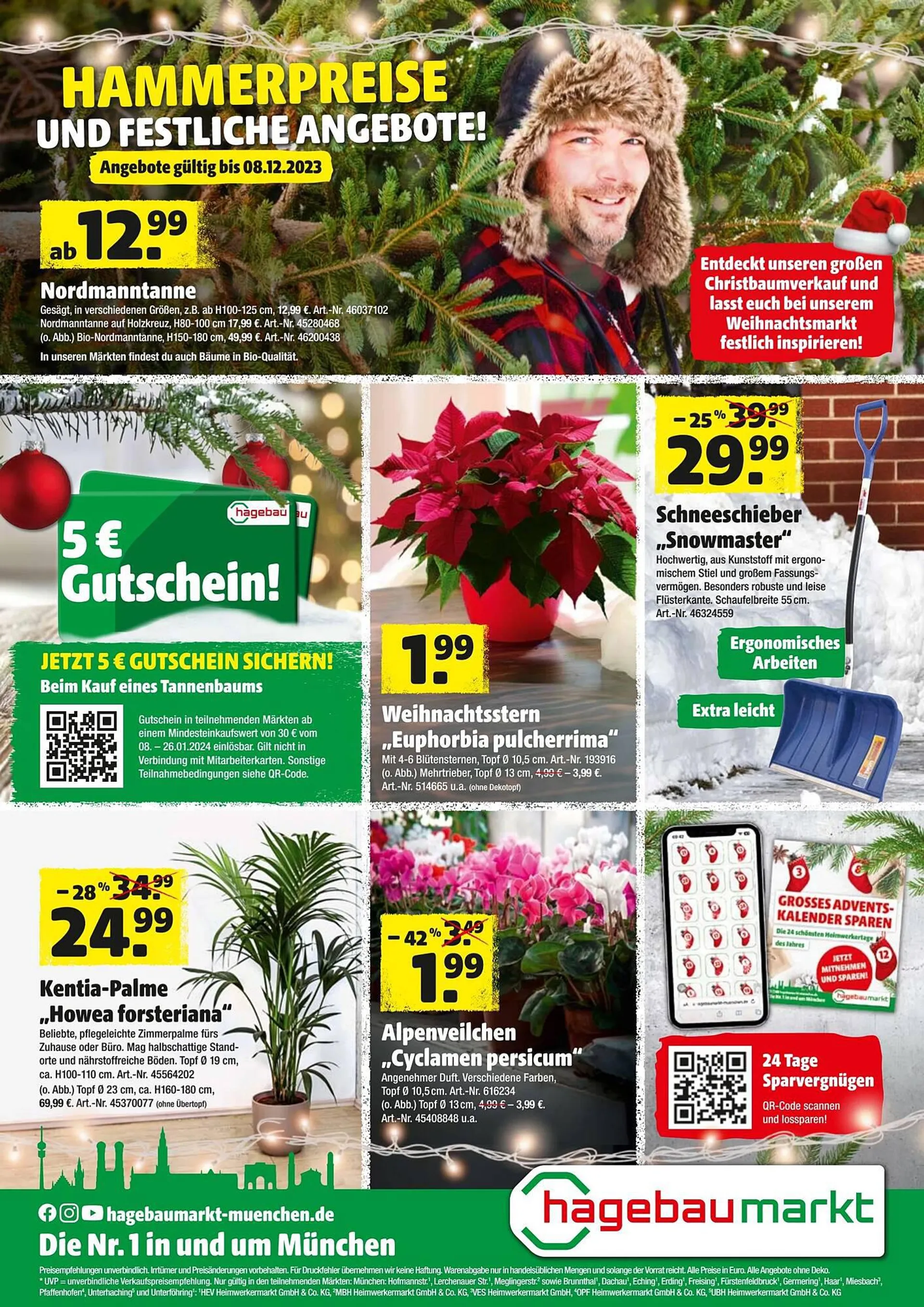 Hagebau Prospekt gültig bis 8. Dezember 2023