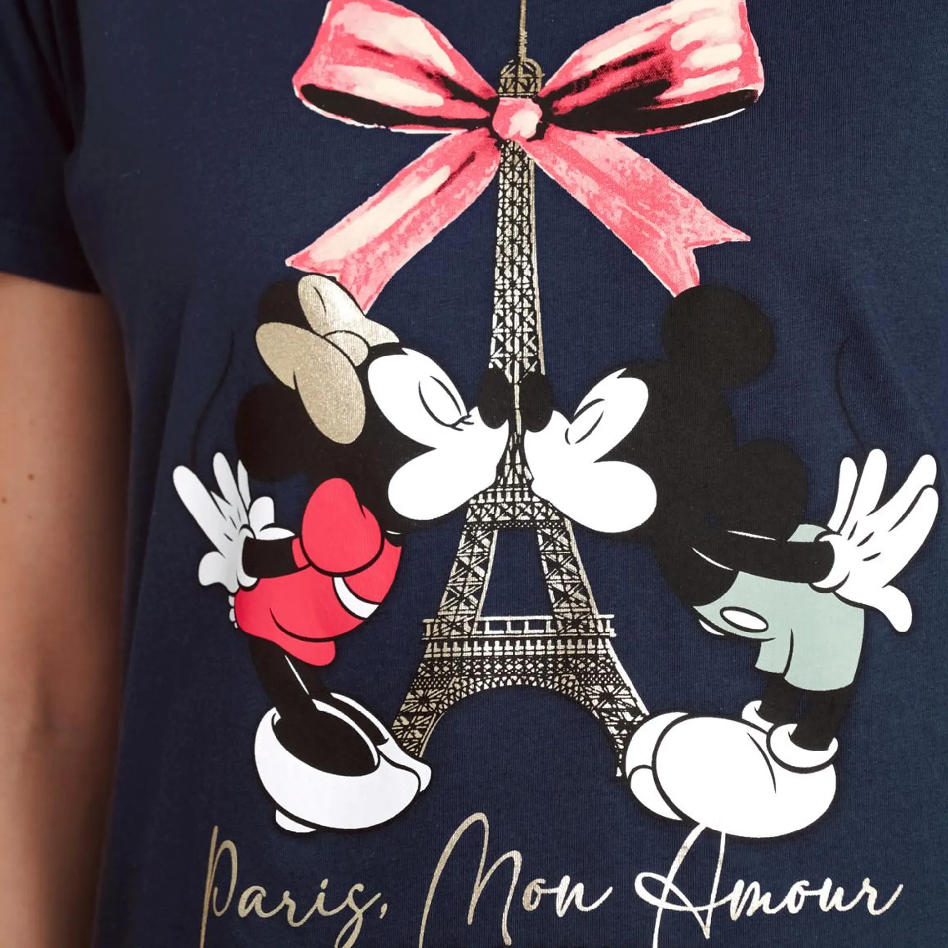 Minnie Maus T-Shirt mit Paris-Motiv