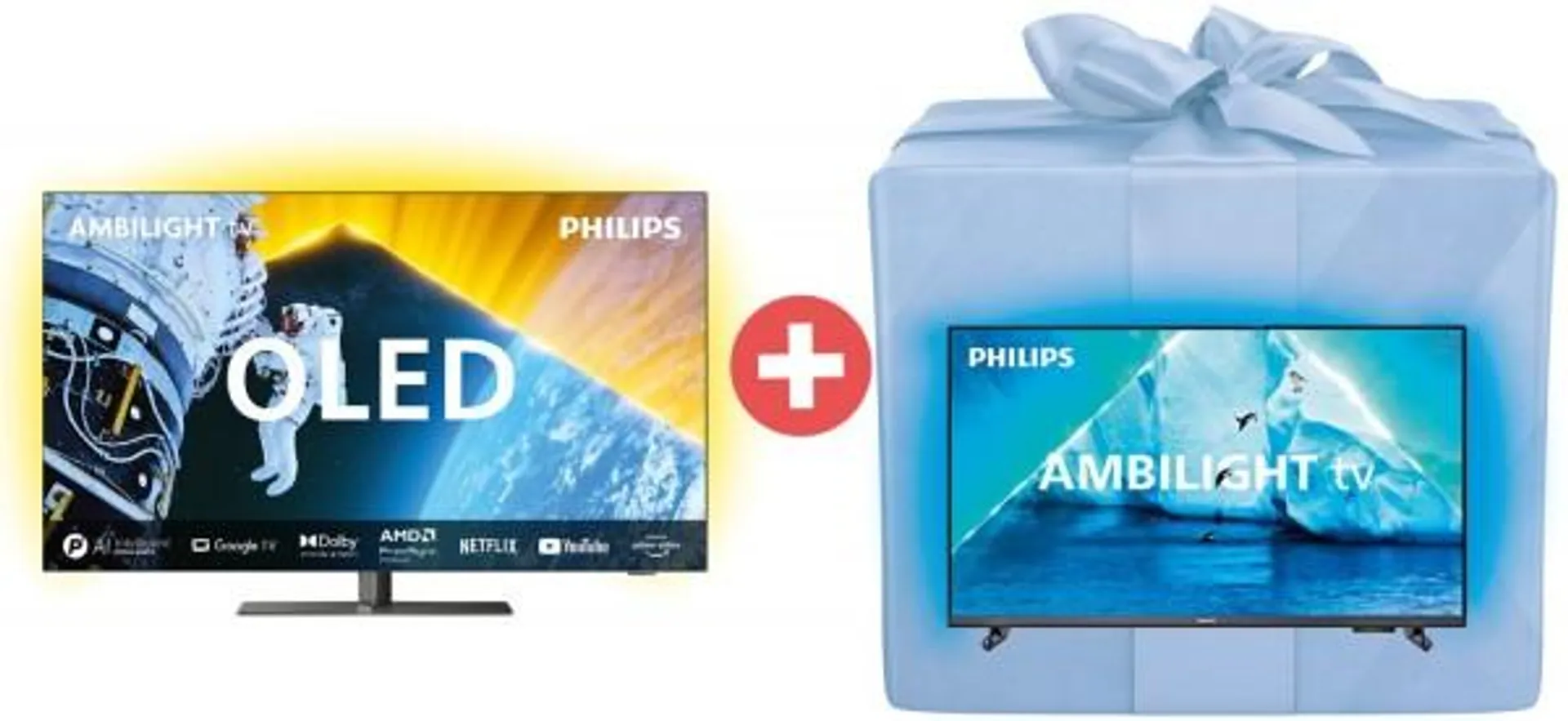 Philips 55OLED849/12 (55") OLED-TV + Dein Geschenk: Philips 32PFS6908/12 (32") LED-TV / G