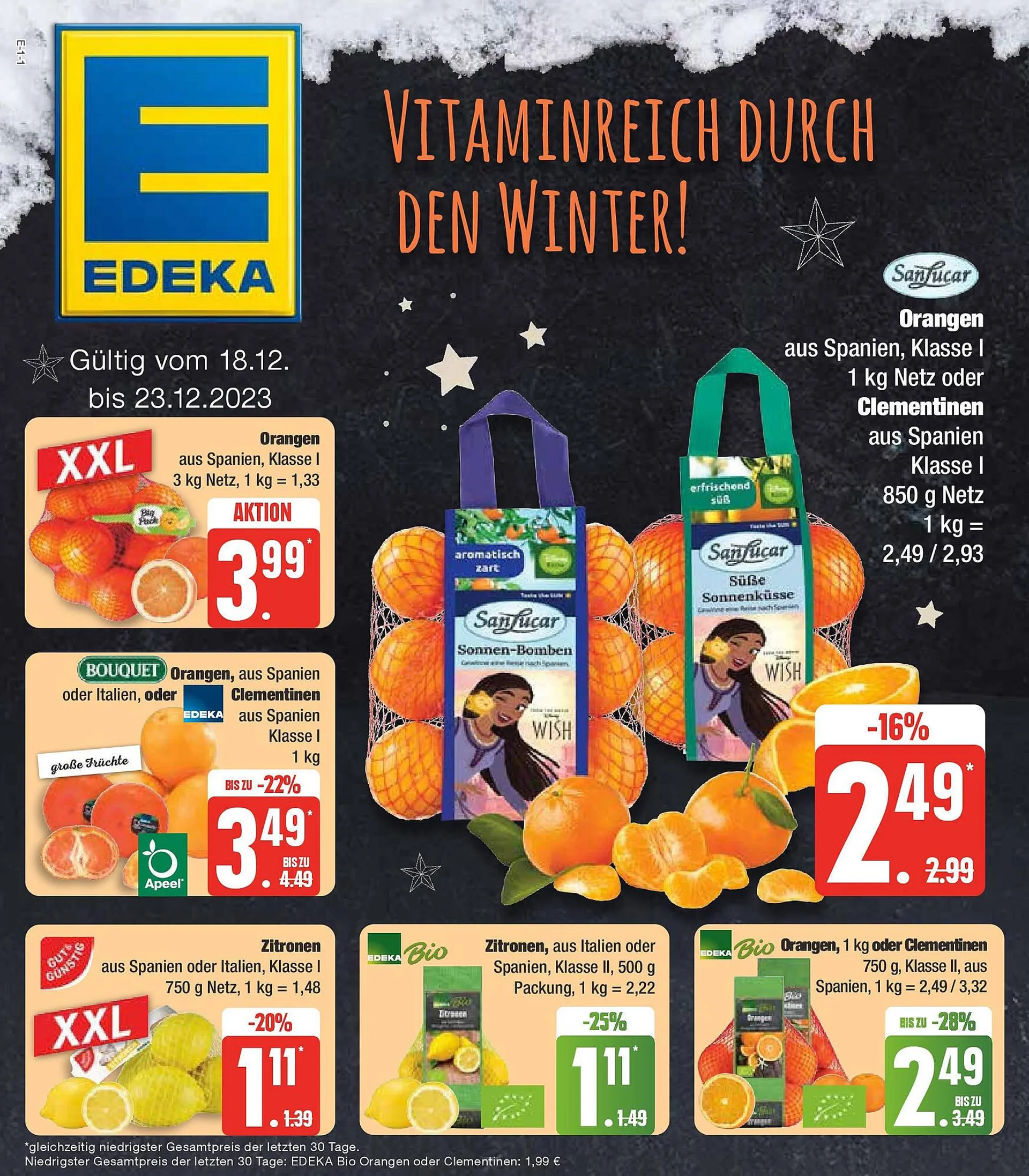 Edeka Prospekt von 17. Dezember bis 23. Dezember 2023 - Prospekt seite 9