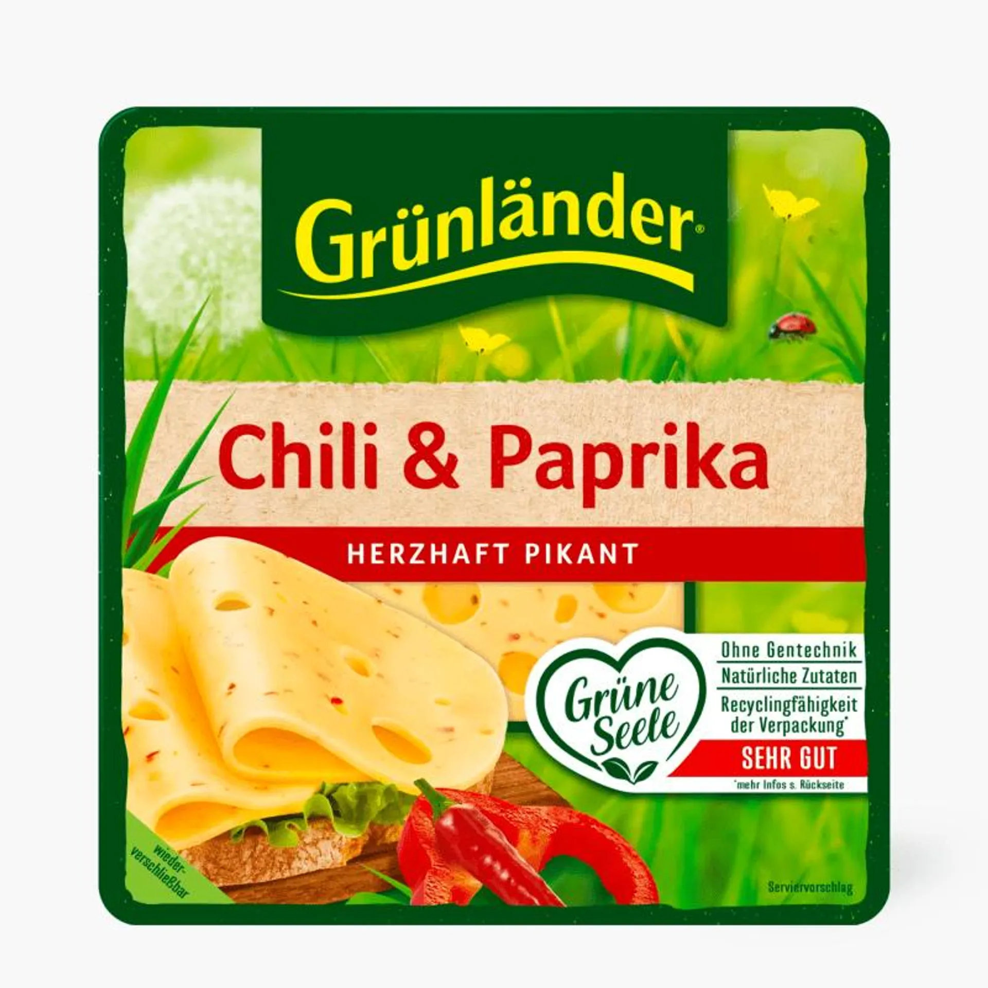 Grünländer Chili-Paprika-Scheiben 120g