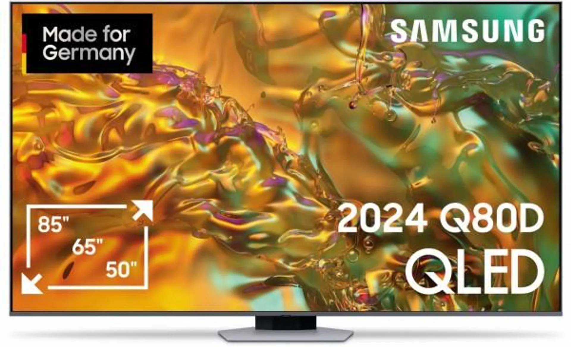 Samsung GQ55Q80DAT 138 cm (55") QLED-TV eclipsesilber / F