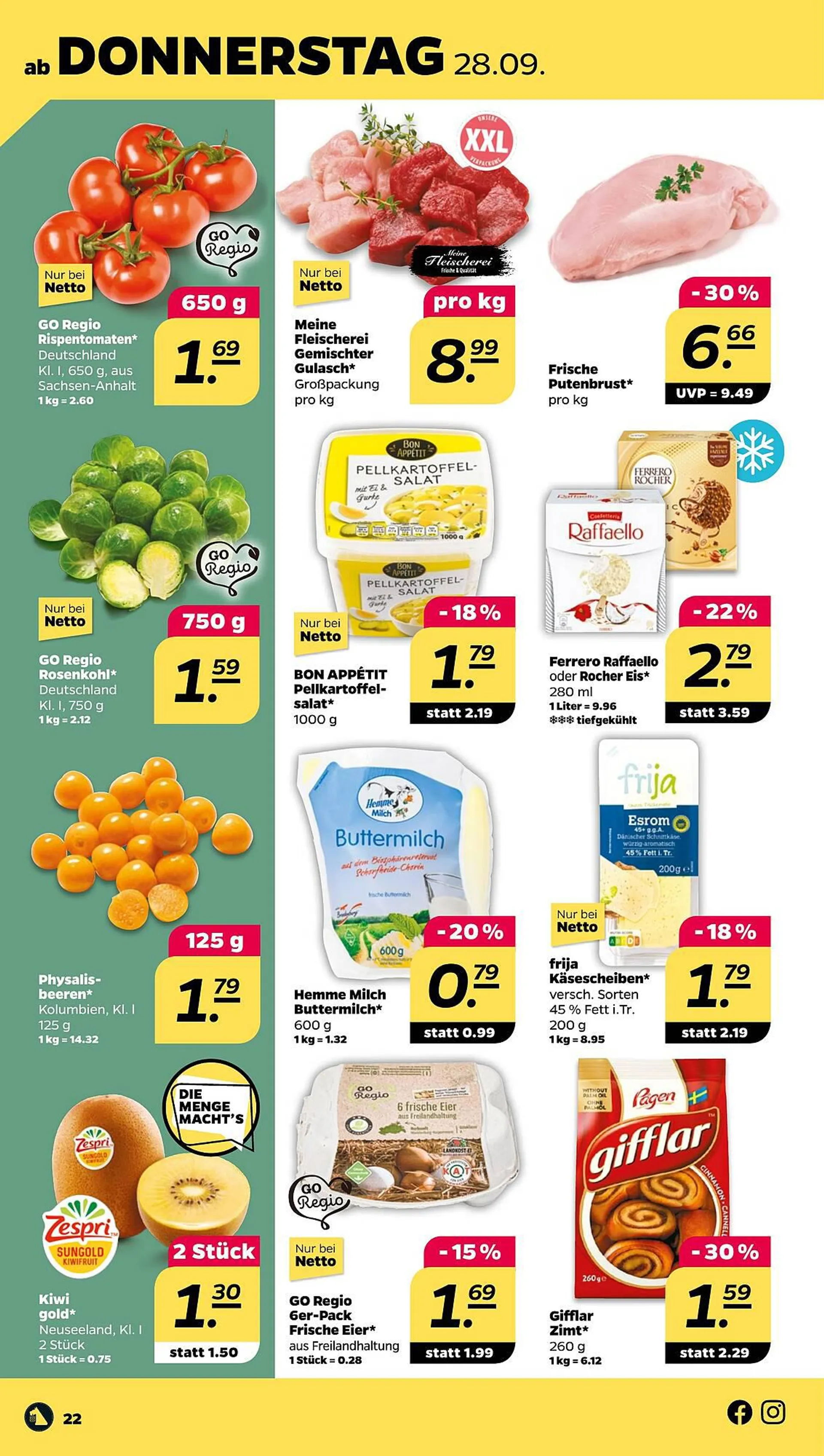 NETTO Prospekt von 25. September bis 30. September 2023 - Prospekt seite 22