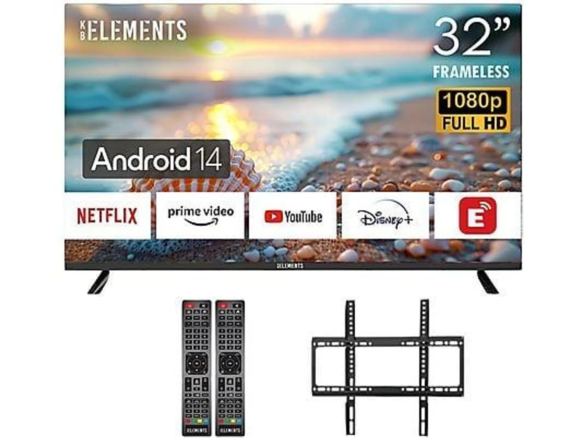 KB ELEMENTS ELT32DE14S LED TV (Flat, 32 Zoll / 81 cm, Full-HD, SMART TV)