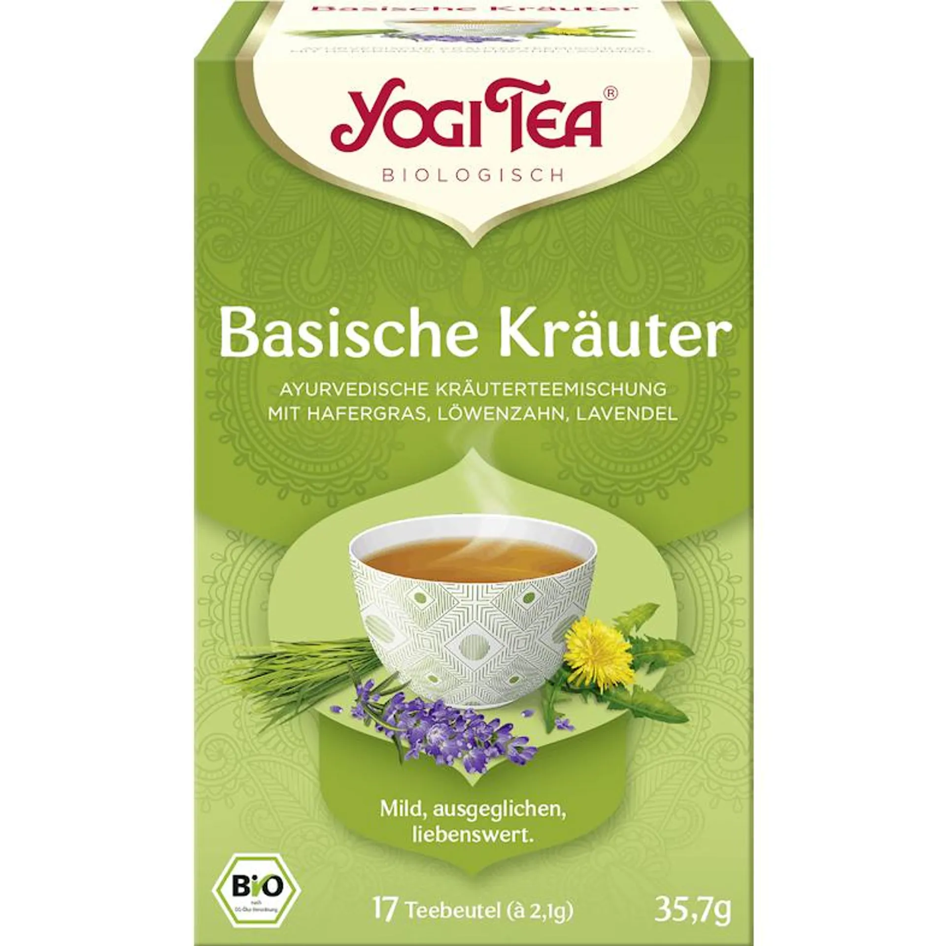 Yogi Tea Kräutertee Basische Kräuter 17 Teebeutel (35,7 g)