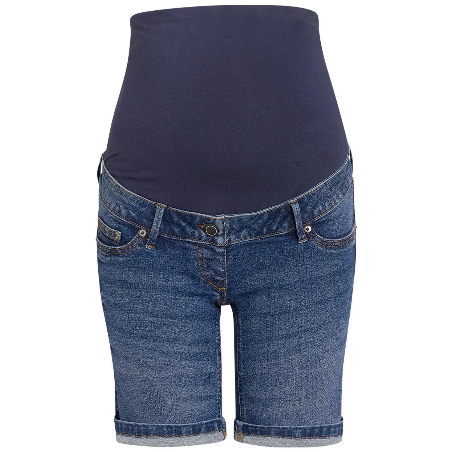 Damen Umstands-Slim-Jeansshorts