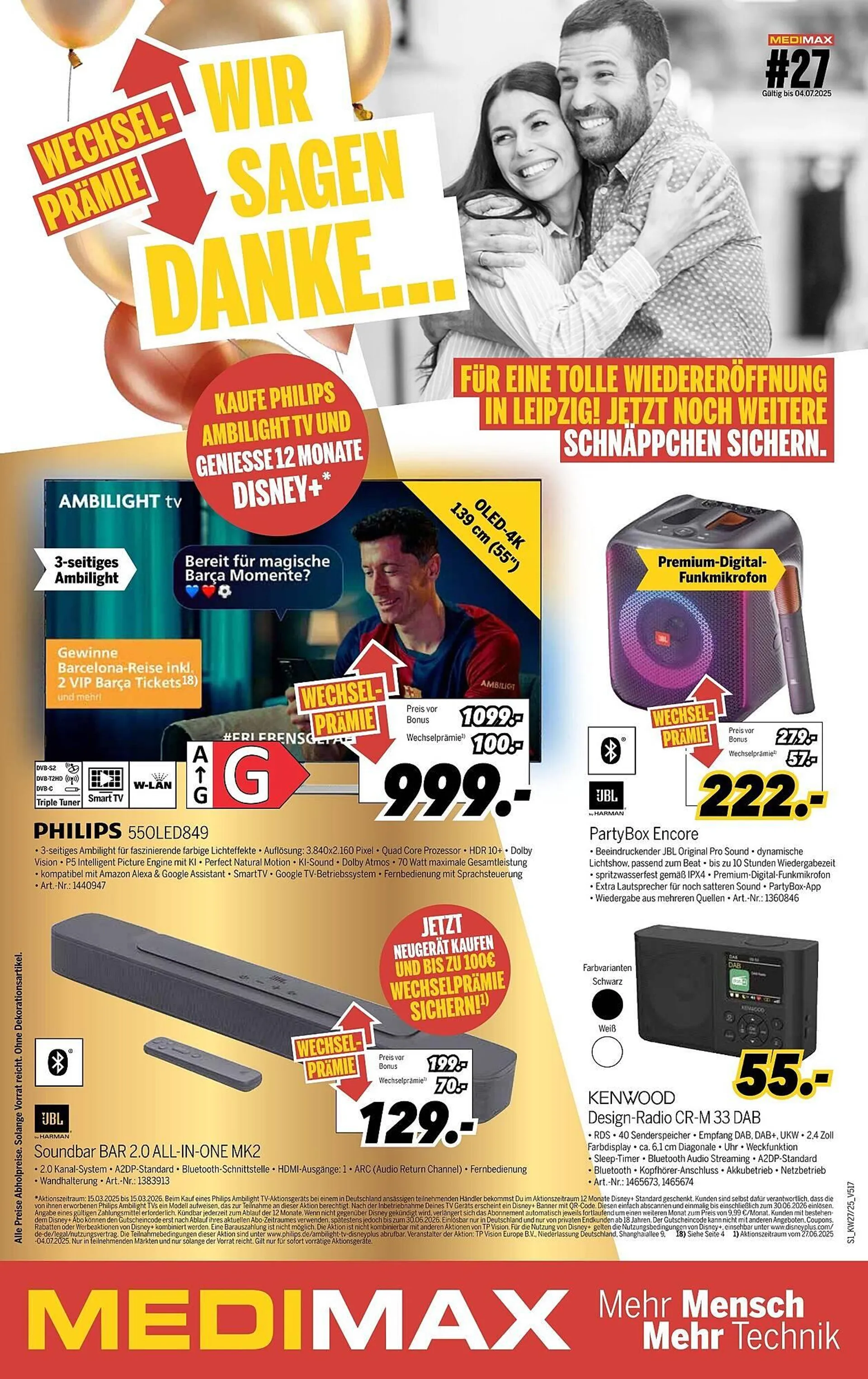 MEDIMAX Prospekt von 27. Juni bis 4. Juli 2025 - Prospekt seite 1