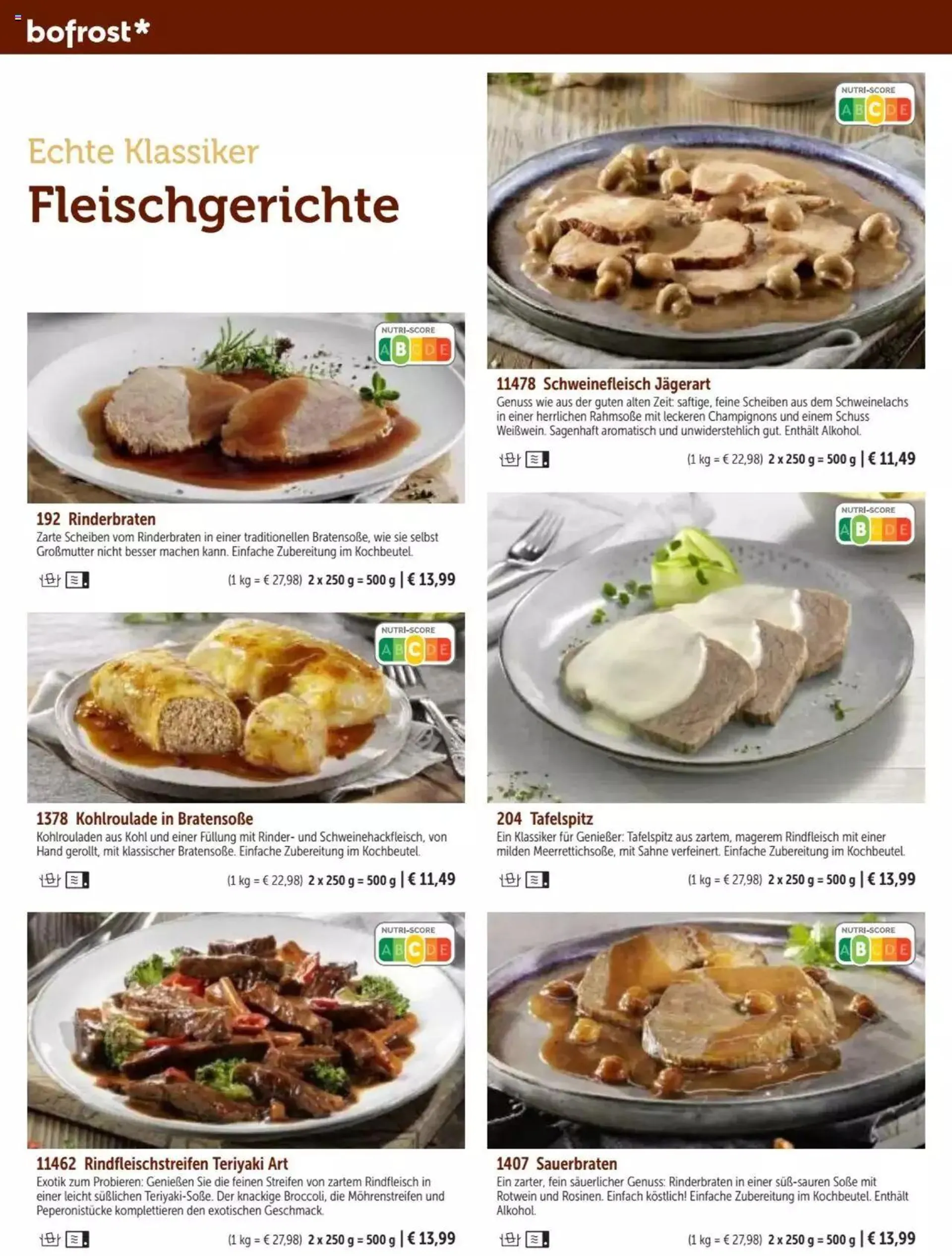 Bofrost Einfach mal Chef de Cuisine werden von 19. März bis 31. Dezember 2024 - Prospekt seite 72