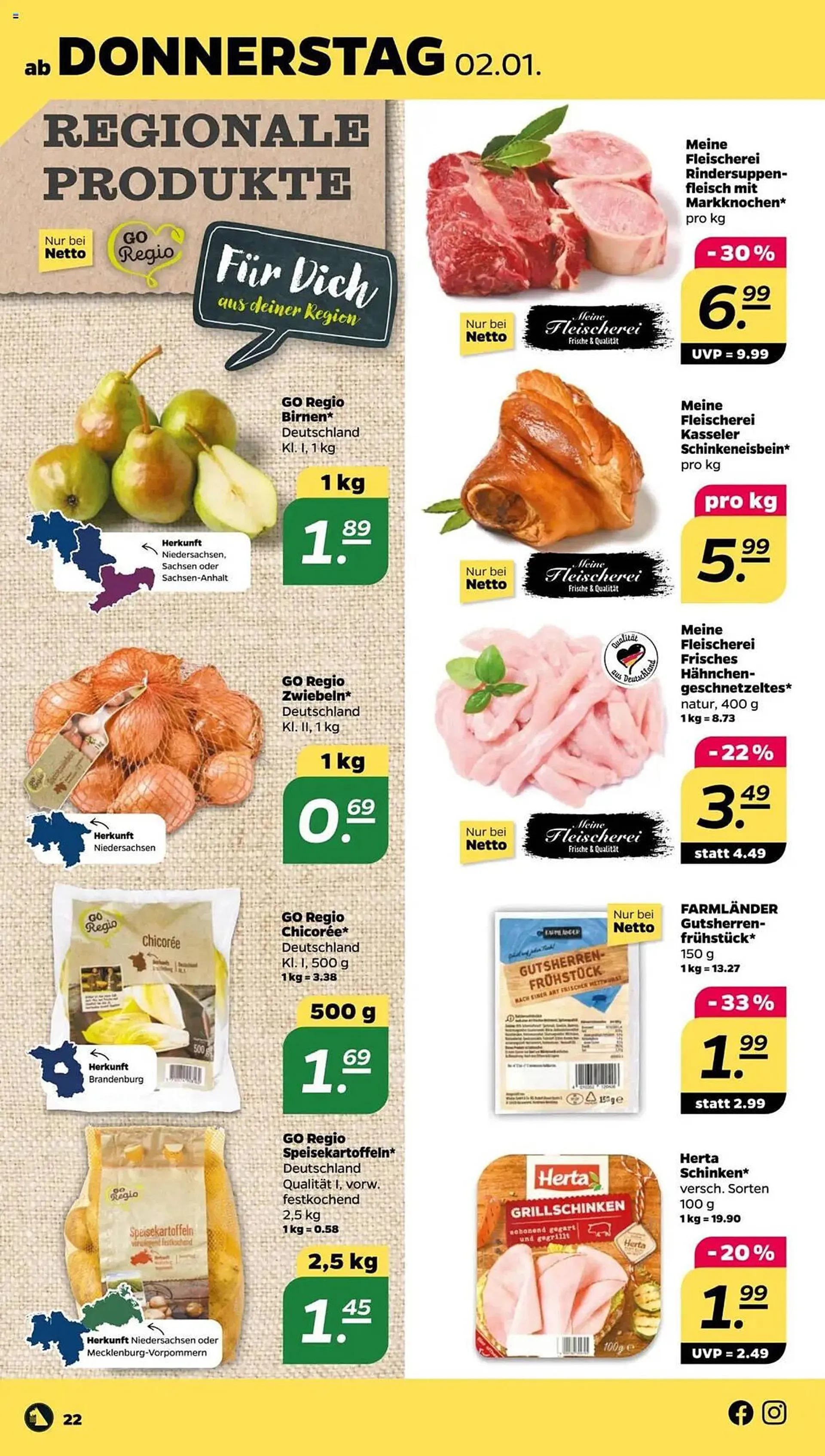 NETTO Prospekt von 30. Dezember bis 4. Januar 2025 - Prospekt seite 22