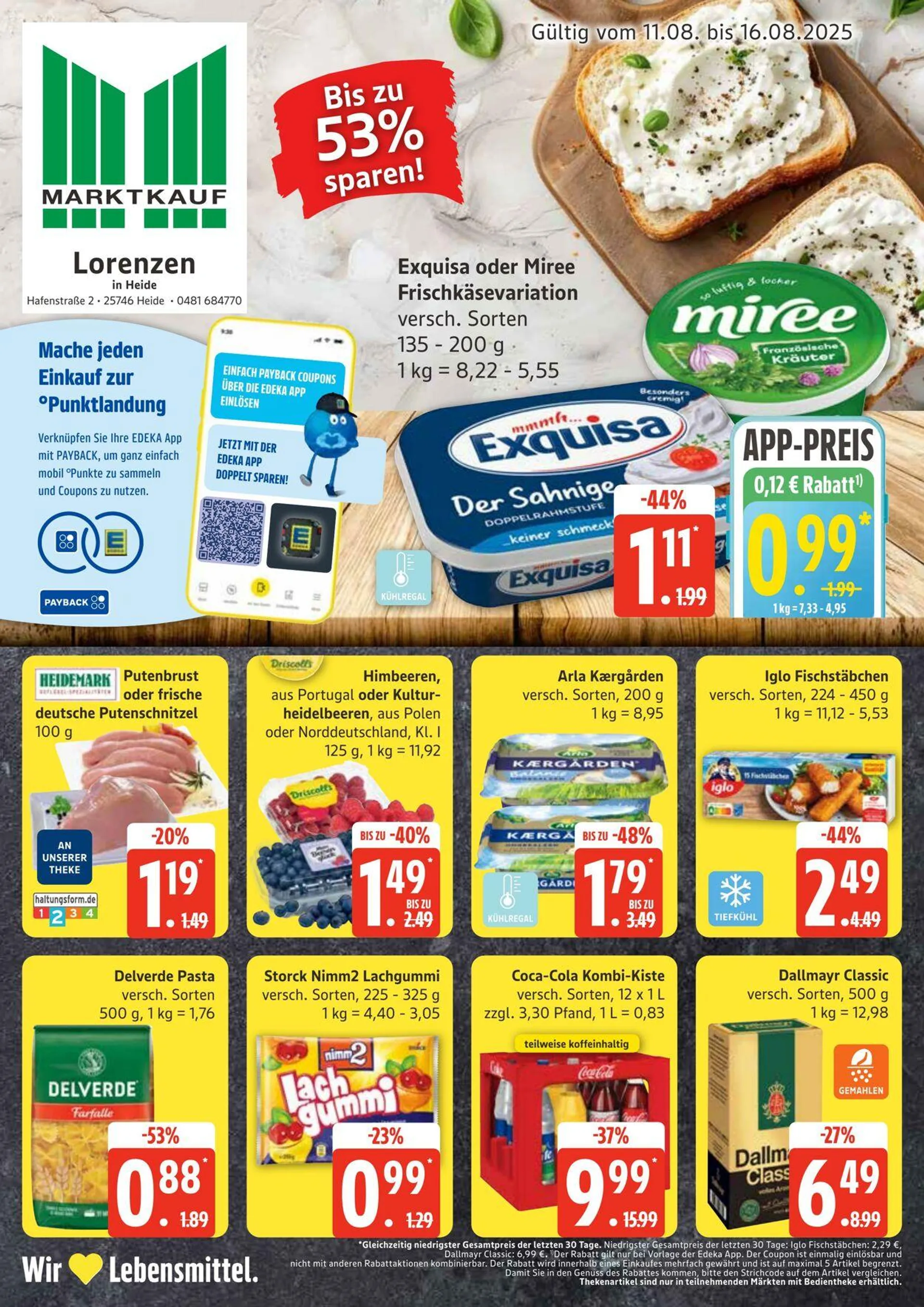 Marktkauf Aktueller Prospekt von 11. August bis 16. August 2025 - Prospekt seite 1