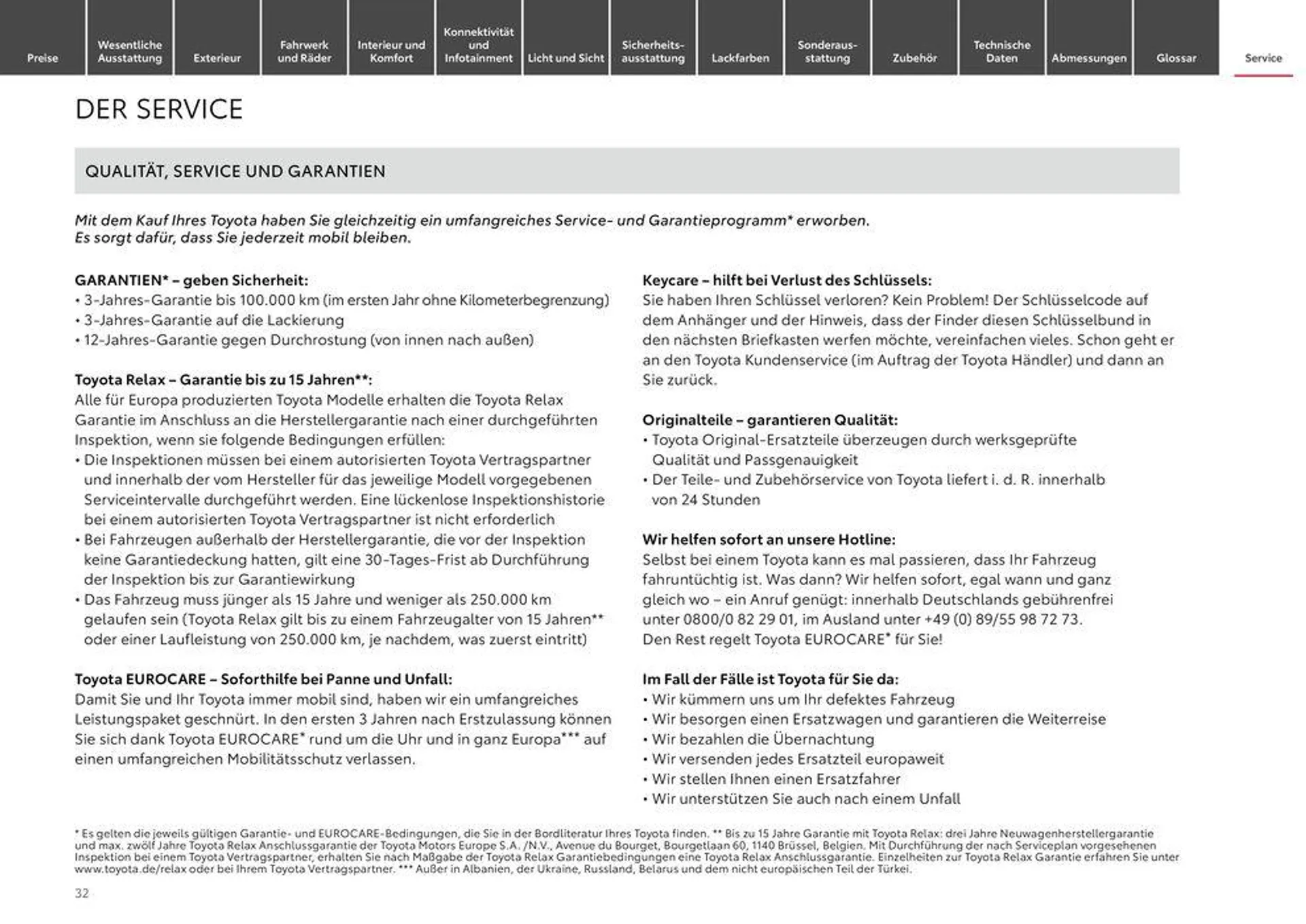 Toyota Yaris Cross von 1. Juni bis 1. Juni 2025 - Prospekt seite 32