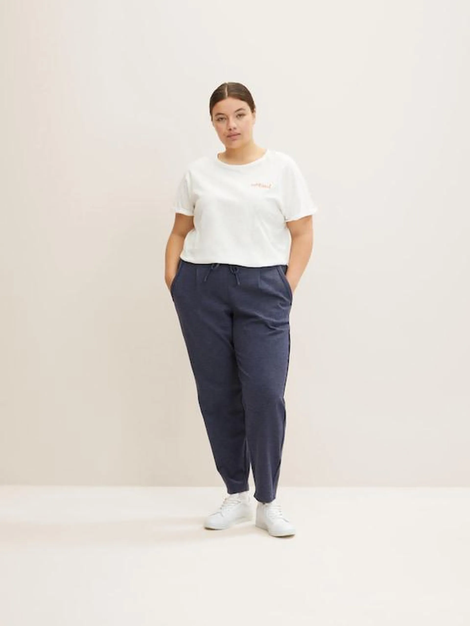 Plus - fabric trousers