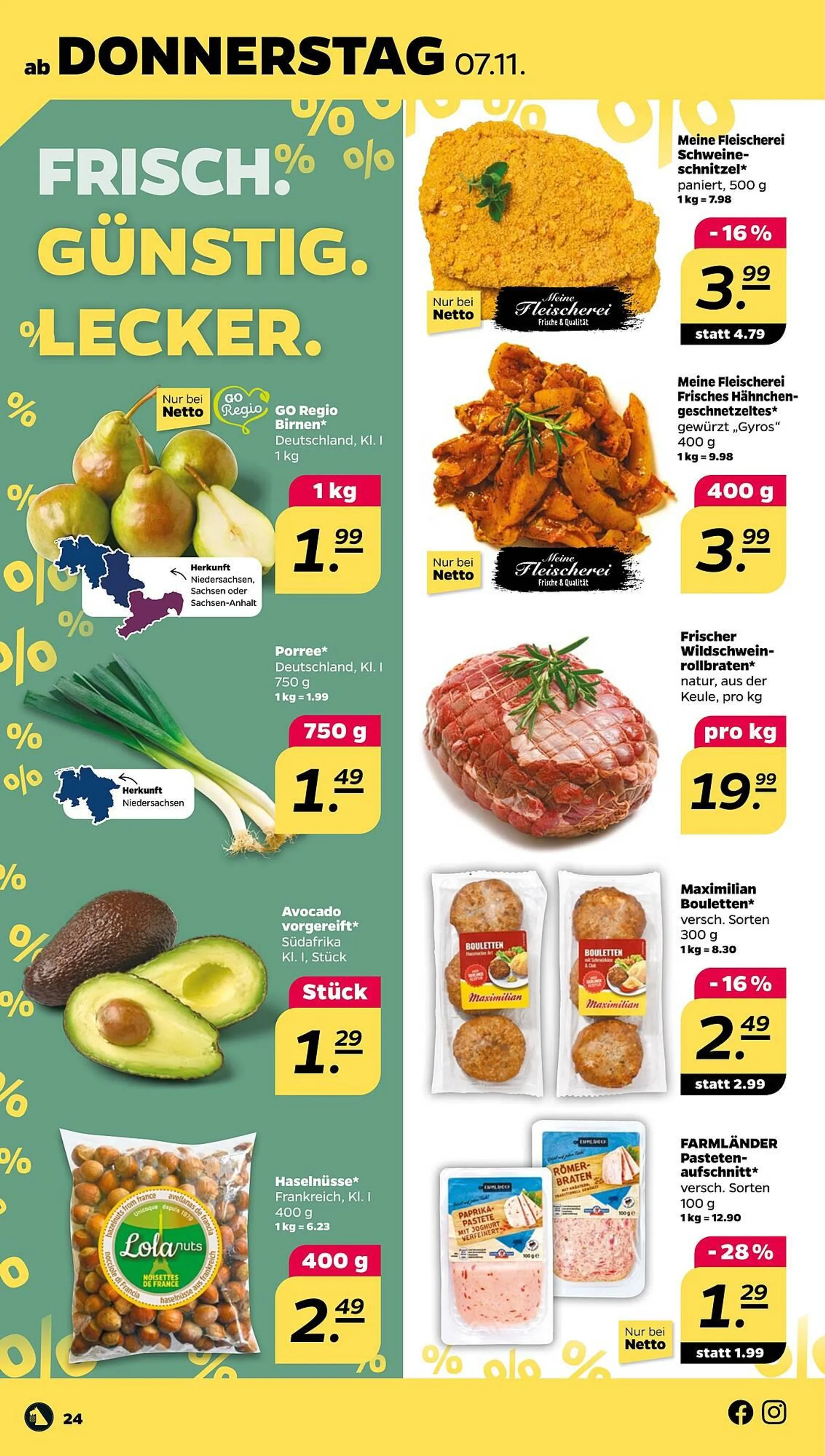 NETTO Prospekt von 4. November bis 9. November 2024 - Prospekt seite 24