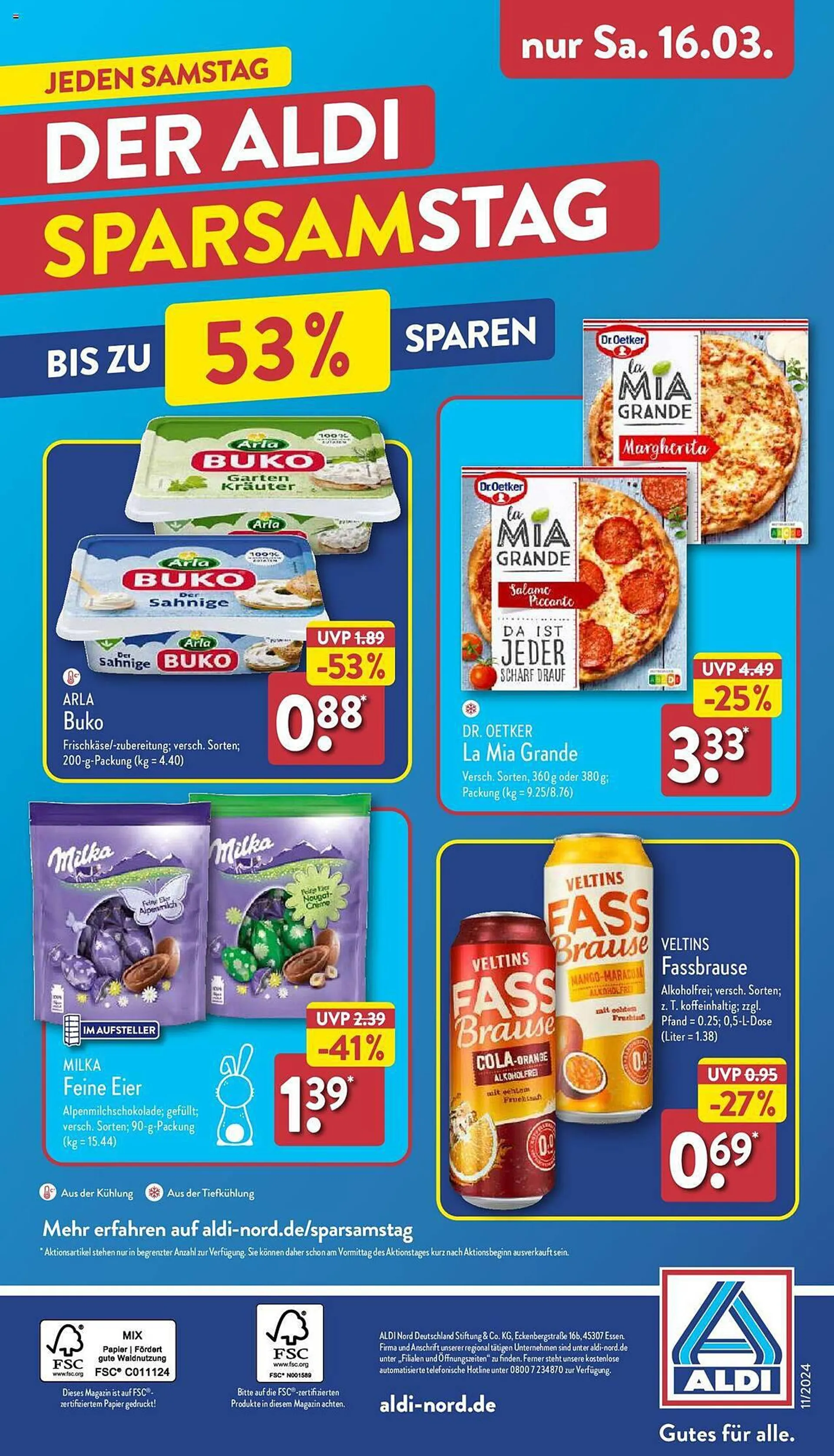 Aldi Nord Prospekt von 11. März bis 16. März 2024 - Prospekt seite 39