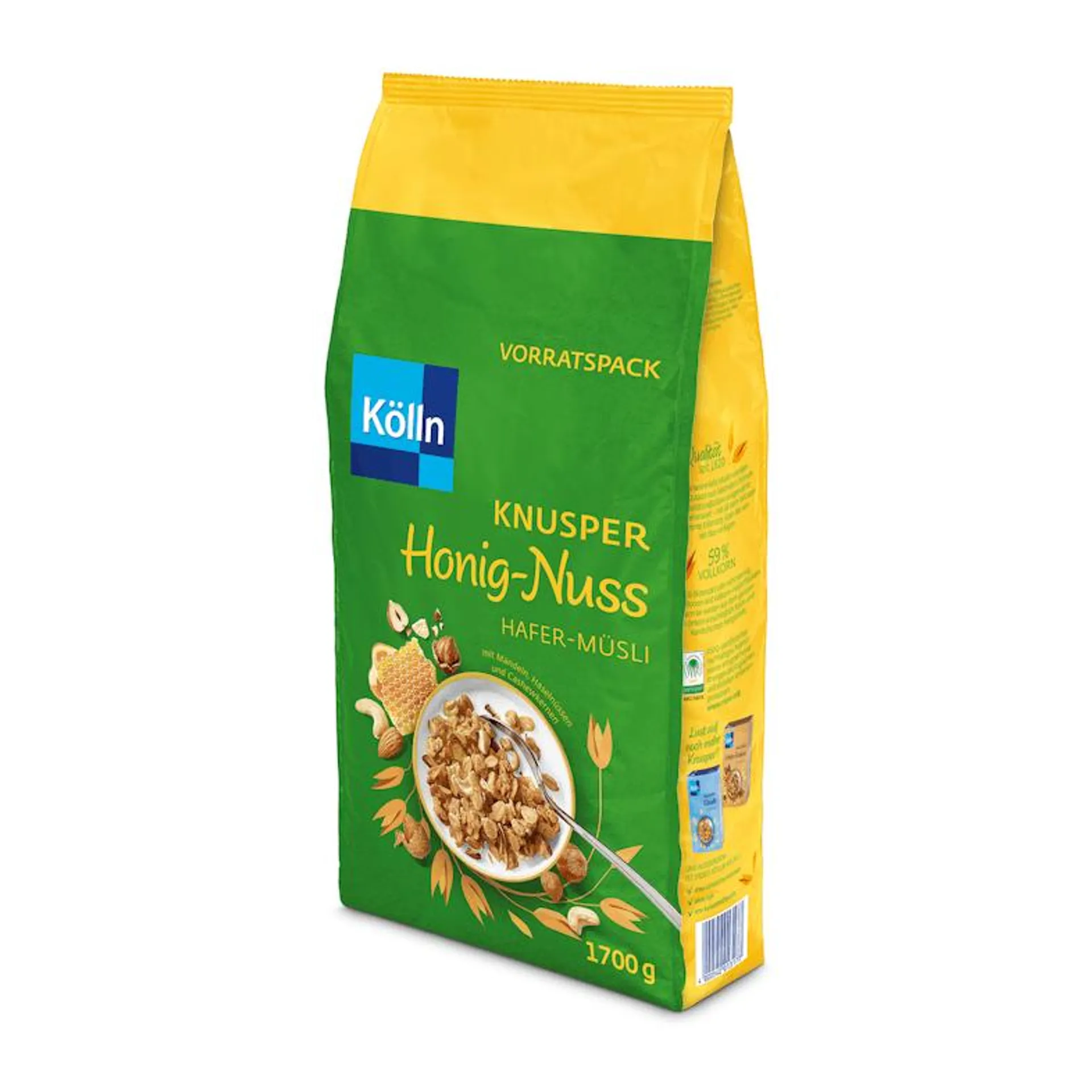 Kölln Hafer Müsli Knusper Honig-Nuss (1,7 kg)