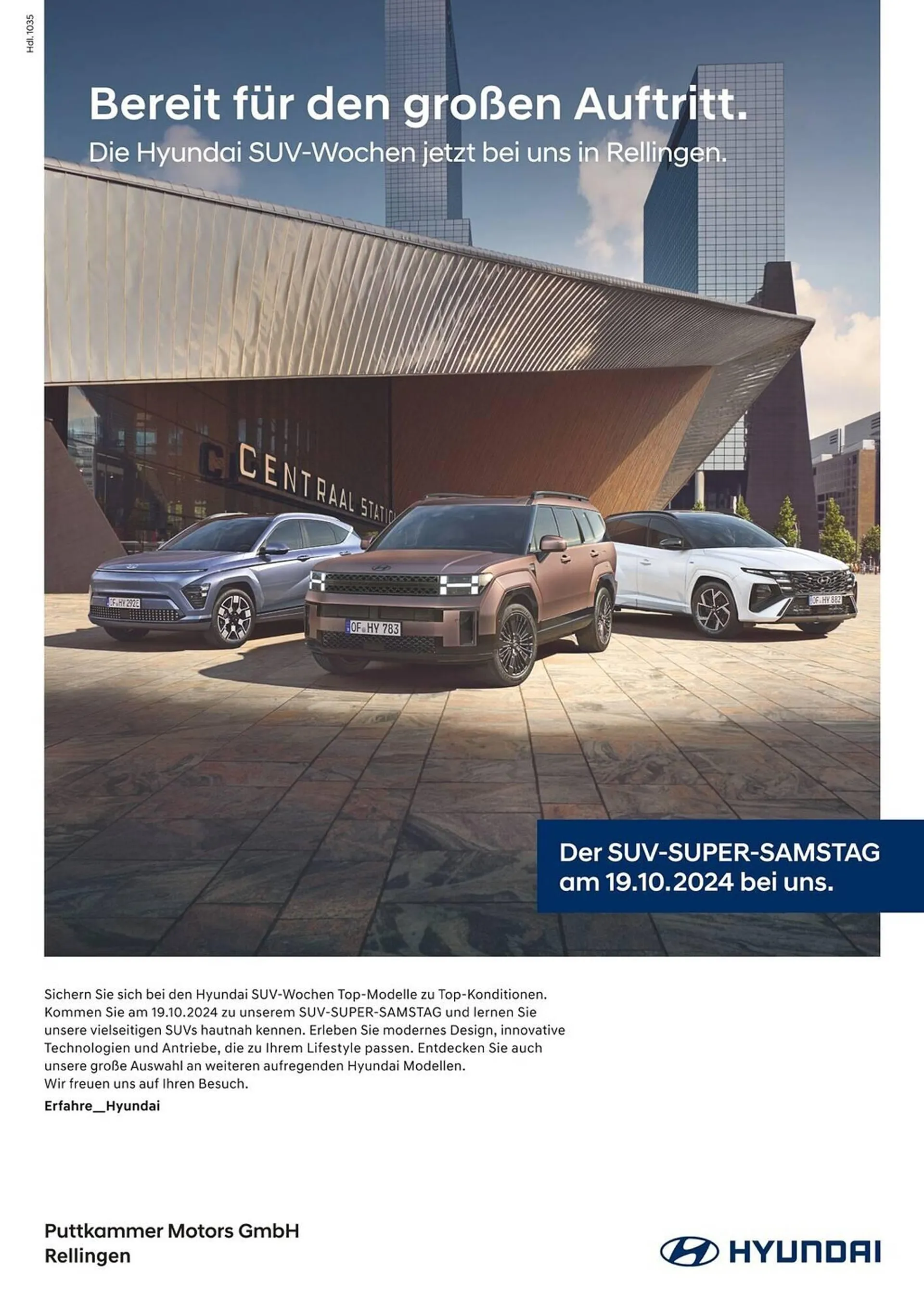 Hyundai Prospekt von 2. Oktober bis 29. Oktober 2024 - Prospekt seite 1