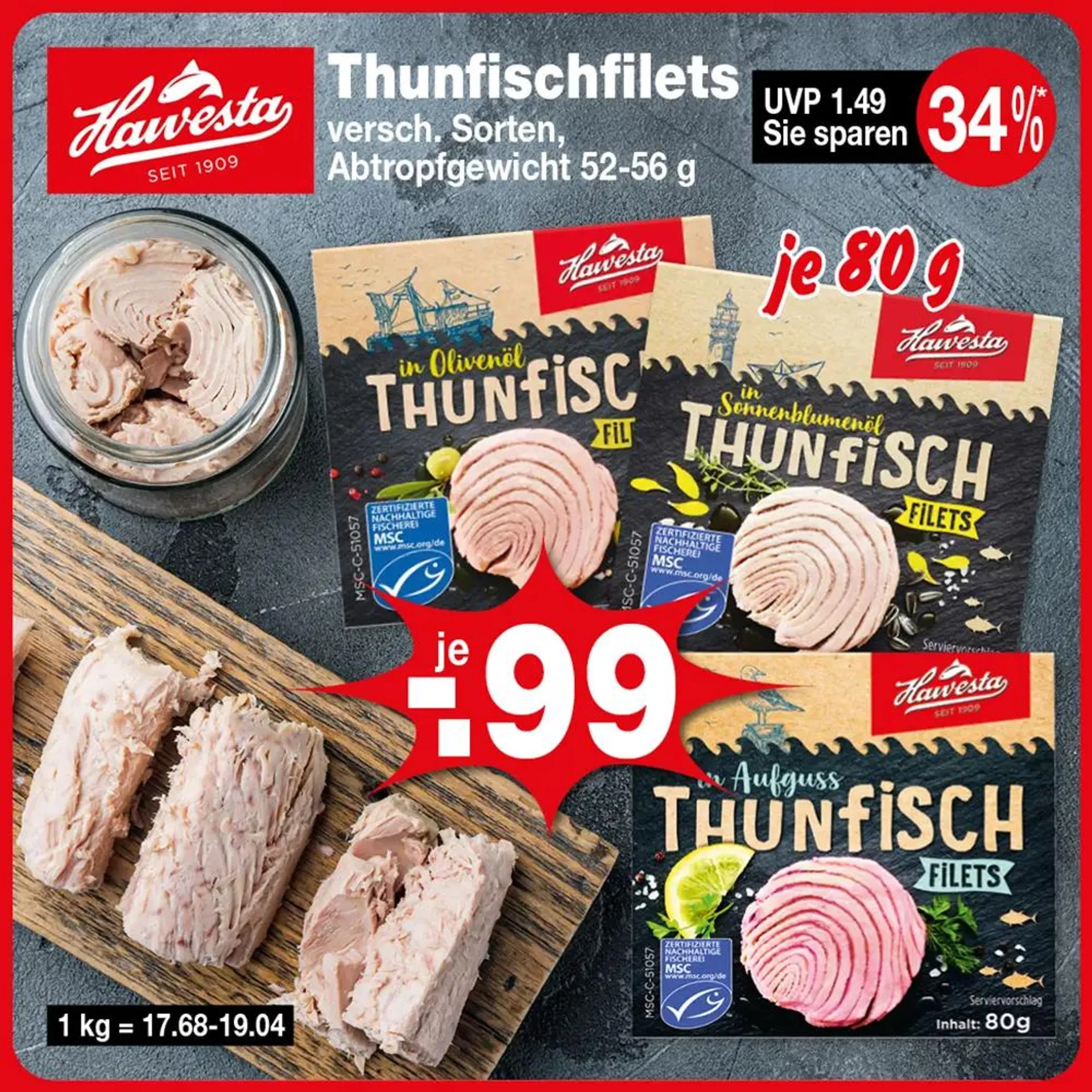 Thunfischfilets