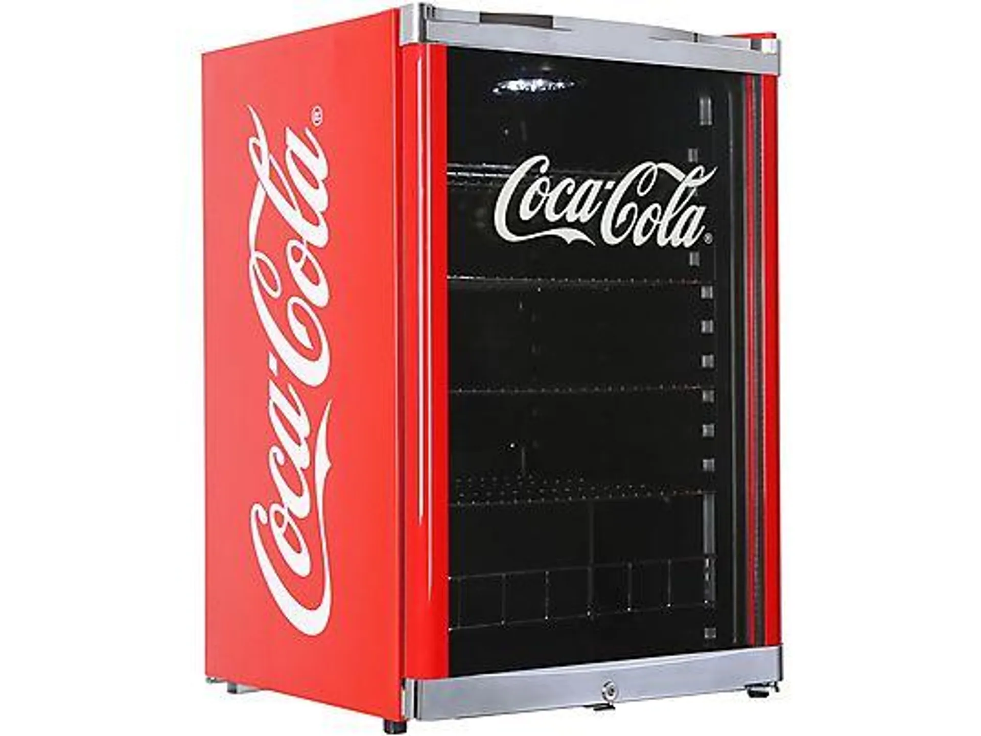 CUBES HC 166 E COCA COLA Getränkekühlschrank (115 l, E, 845 mm hoch}, Rot)