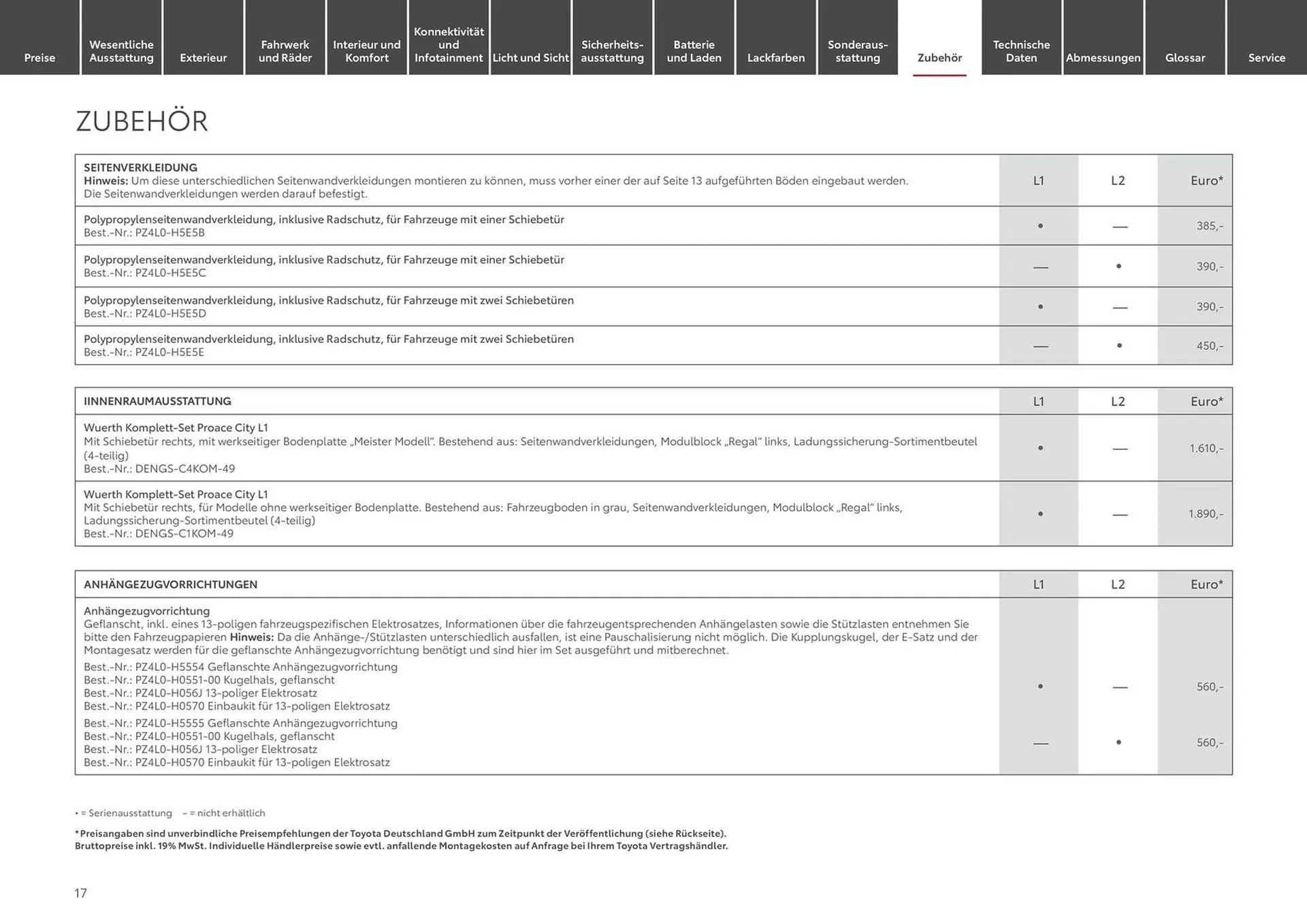 Toyota Prospekt von 9. April bis 9. April 2025 - Prospekt seite 17