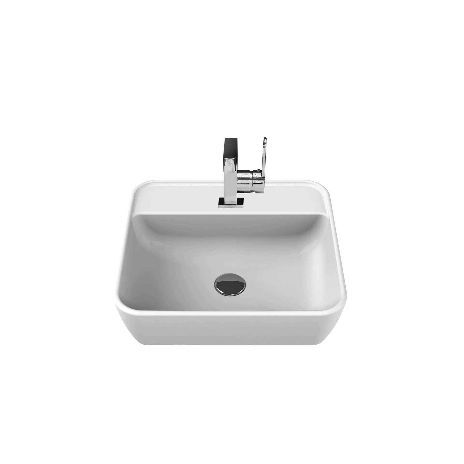 Aufsatzwaschbecken »Davos«, für Handwaschbecken, Anschluss: 1 1/4", Metall