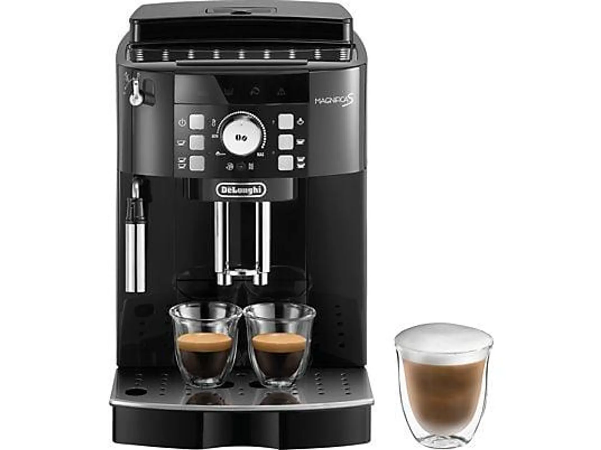 DELONGHI Magnifica S ECAM21.116.B - 5 Kaffeespezialitäten Kaffeevollautomat Schwarz