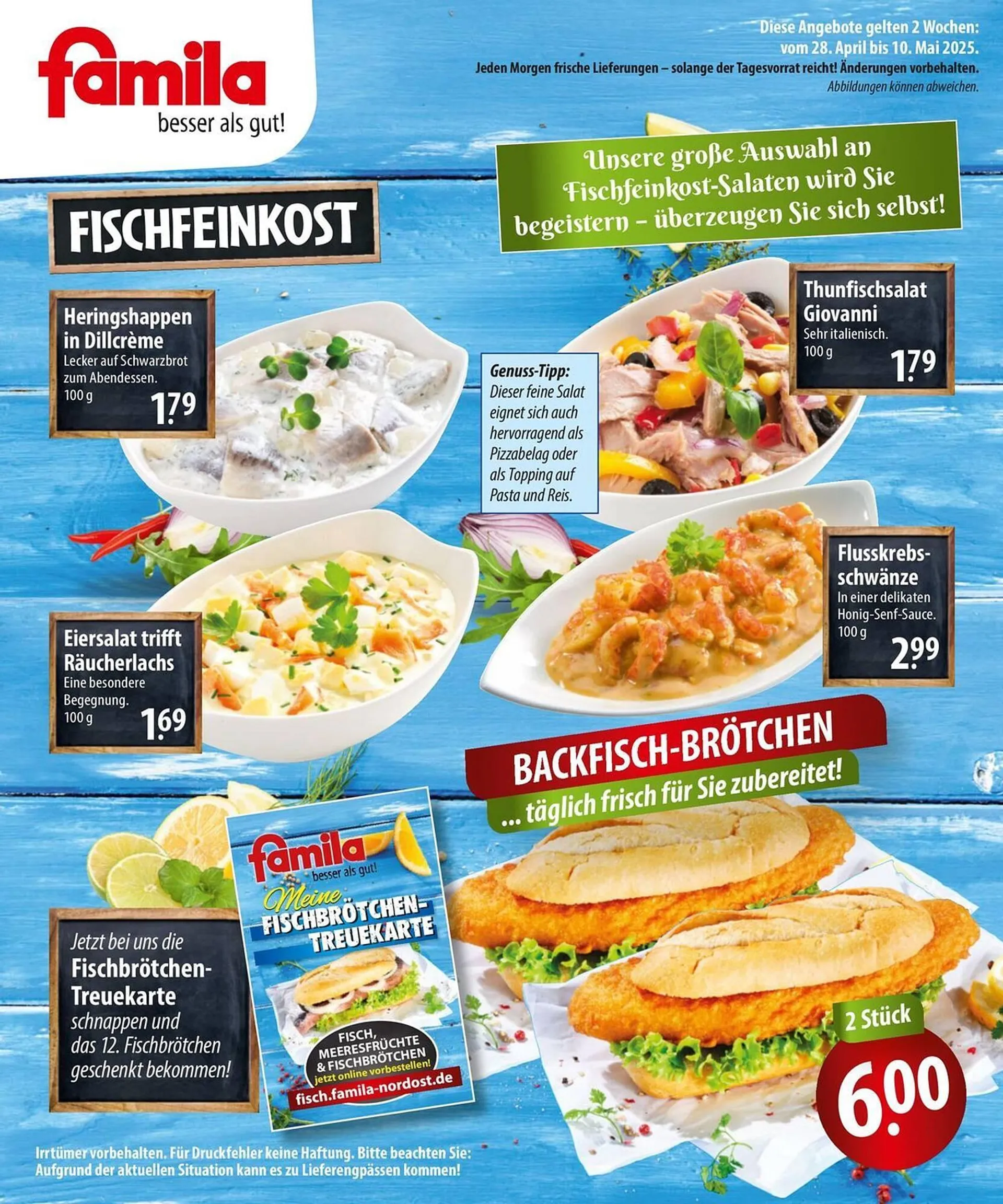 Famila Nord Ost Prospekt von 28. April bis 10. Mai 2025 - Prospekt seite 2