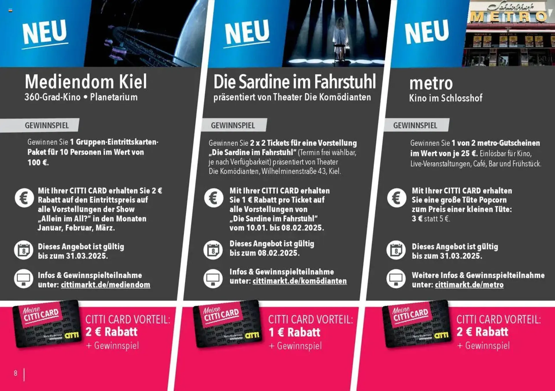 CITTI Markt Prospekt von 1. Januar bis 31. März 2025 - Prospekt seite 8