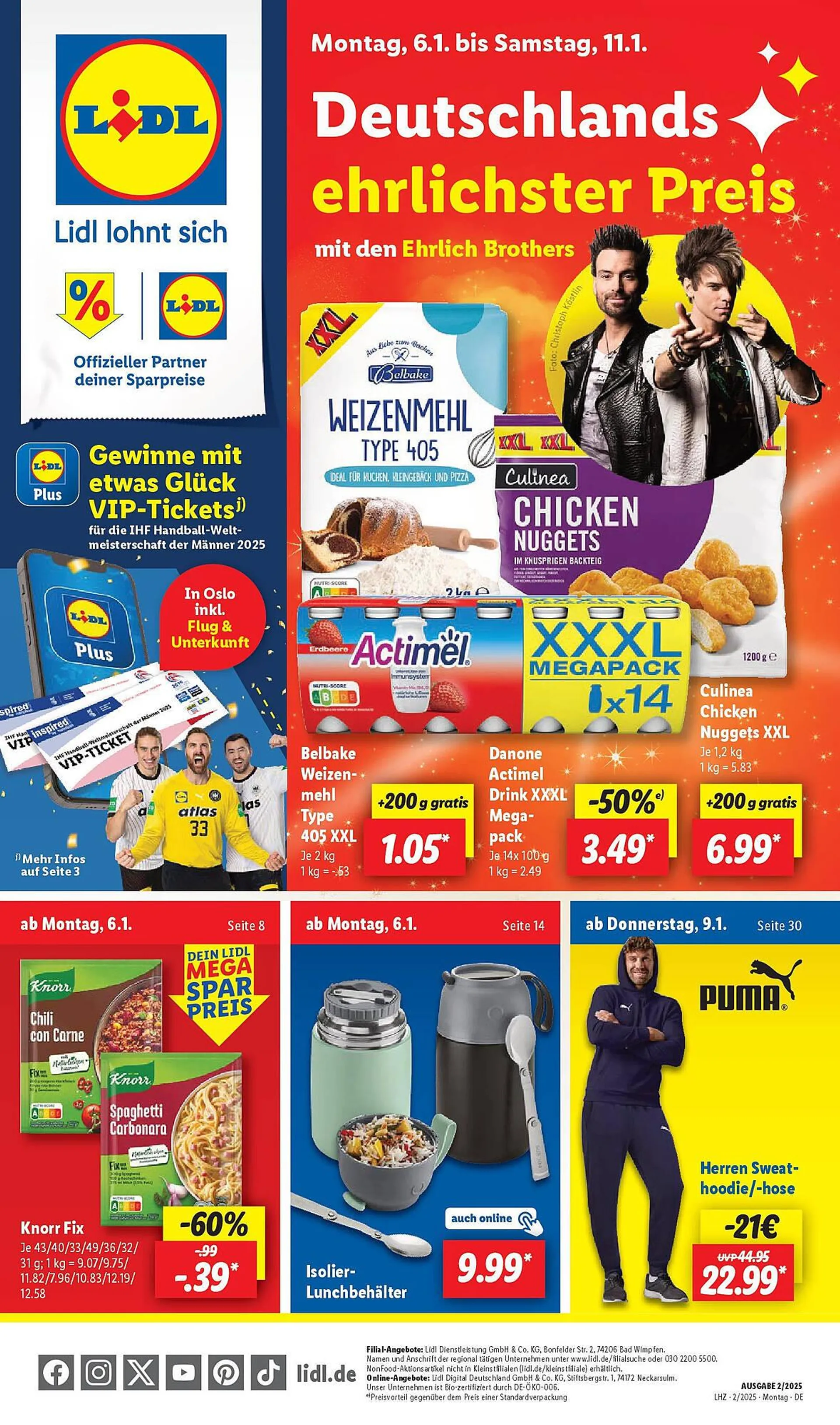 Lidl Prospekt von 30. Dezember bis 4. Januar 2026 - Prospekt seite 1