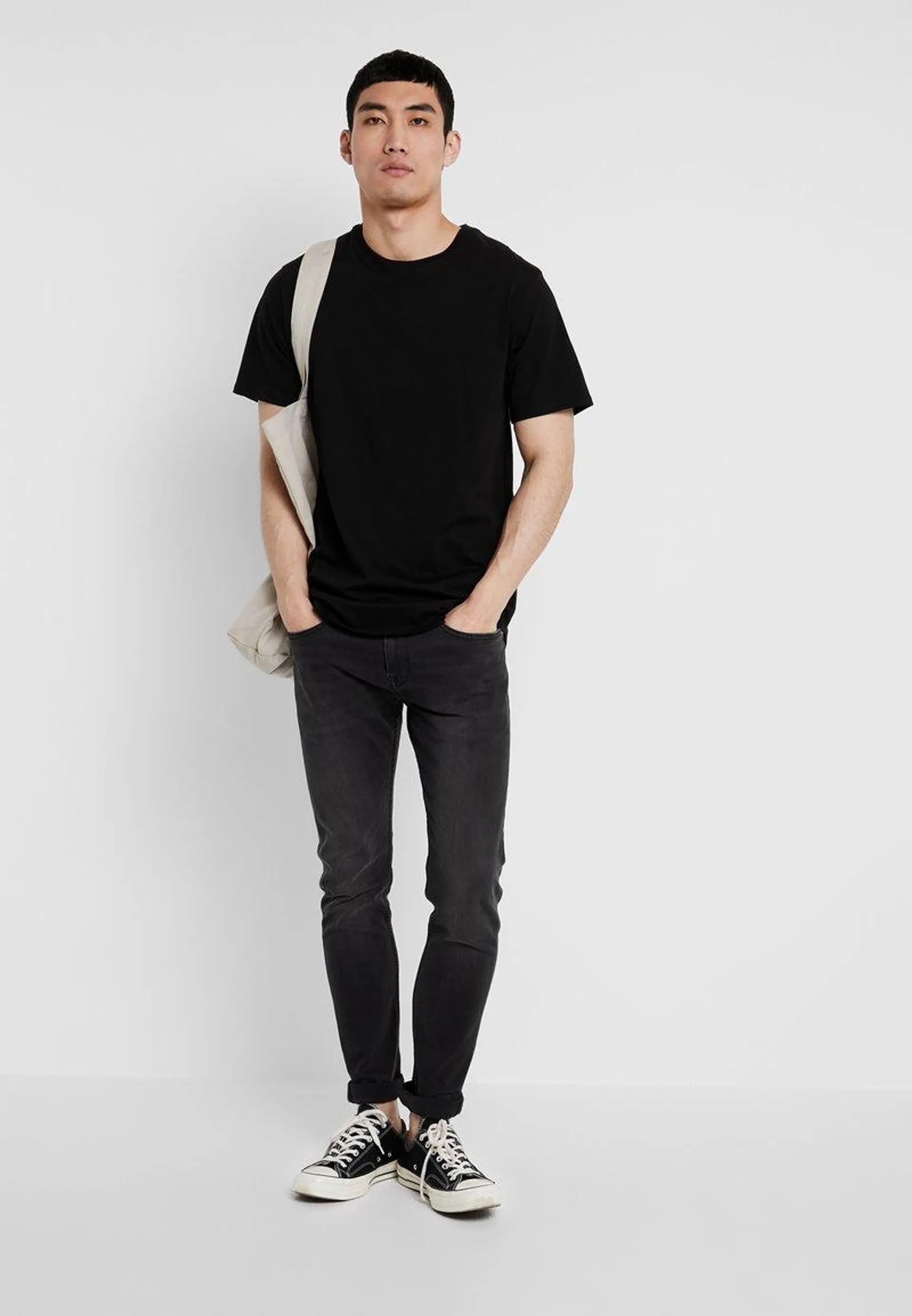 ONSMATT LONGY TEE 3 PACK - Basic T-shirt - black