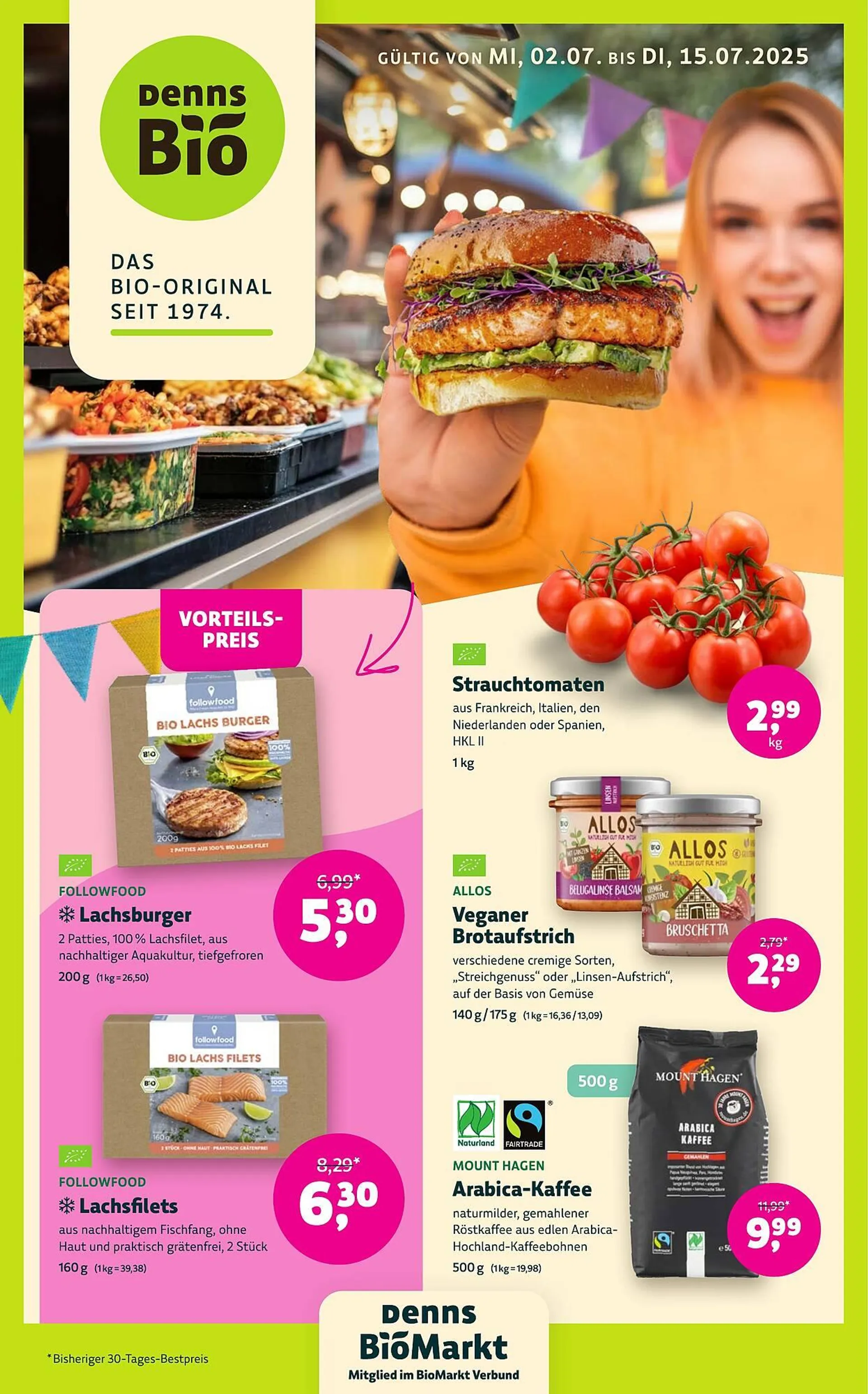 Erdi Biomarkt Prospekt von 2. Juli bis 15. Juli 2025 - Prospekt seite 1