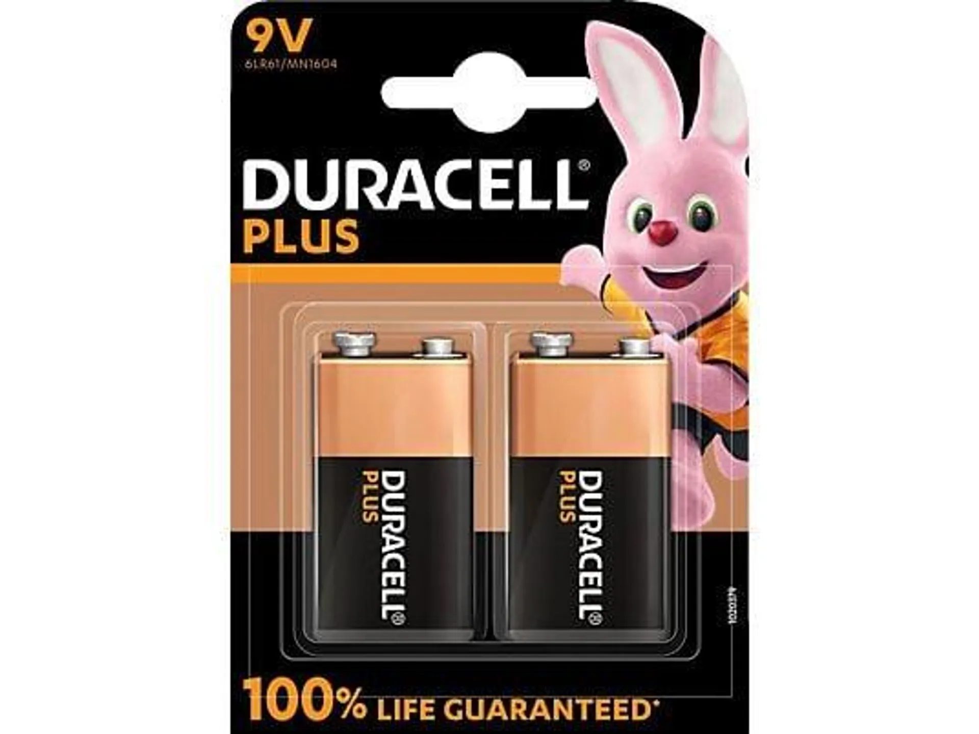 DURACELL 142268 E-Block Batterie, Alkaline, 9V Volt 2 Stück