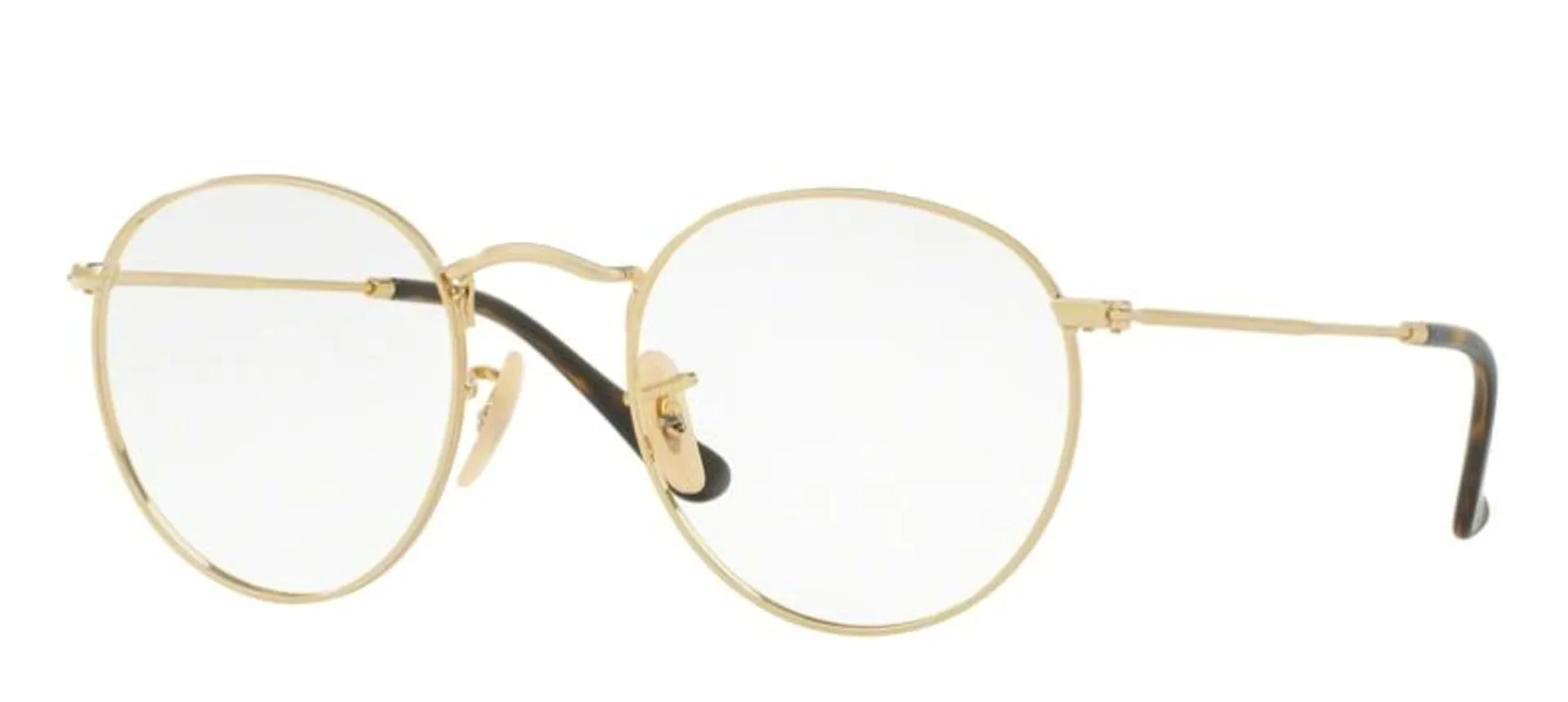 Ray Ban Brille in Gold & Rund aus Metall für Damen & Herren RX3447V 2500