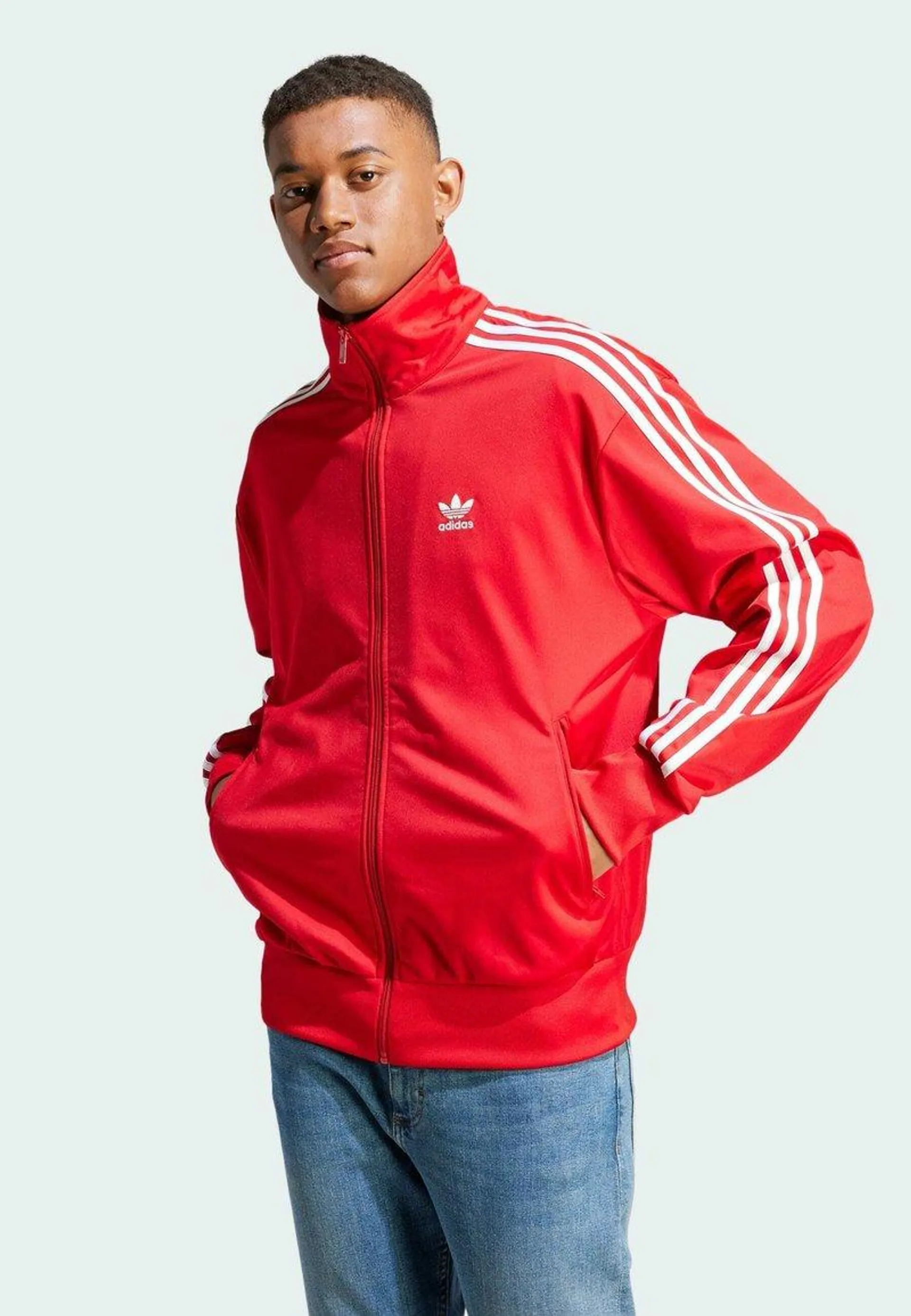 ADICOLOR CLASSICS FIREBIRD TRACK - Bomber Jacket - better scarlet white