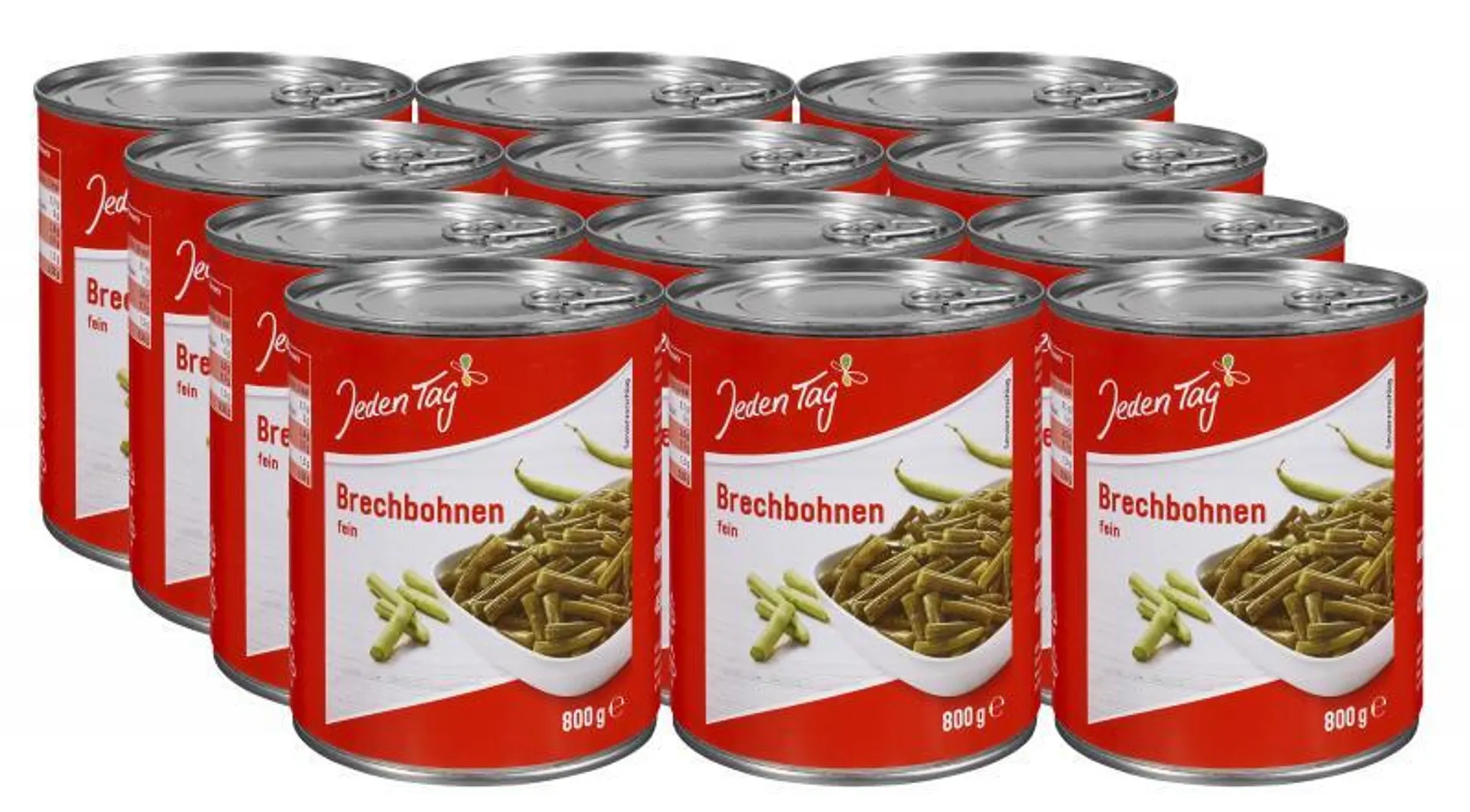 Jeden Tag Brechbohnen fein