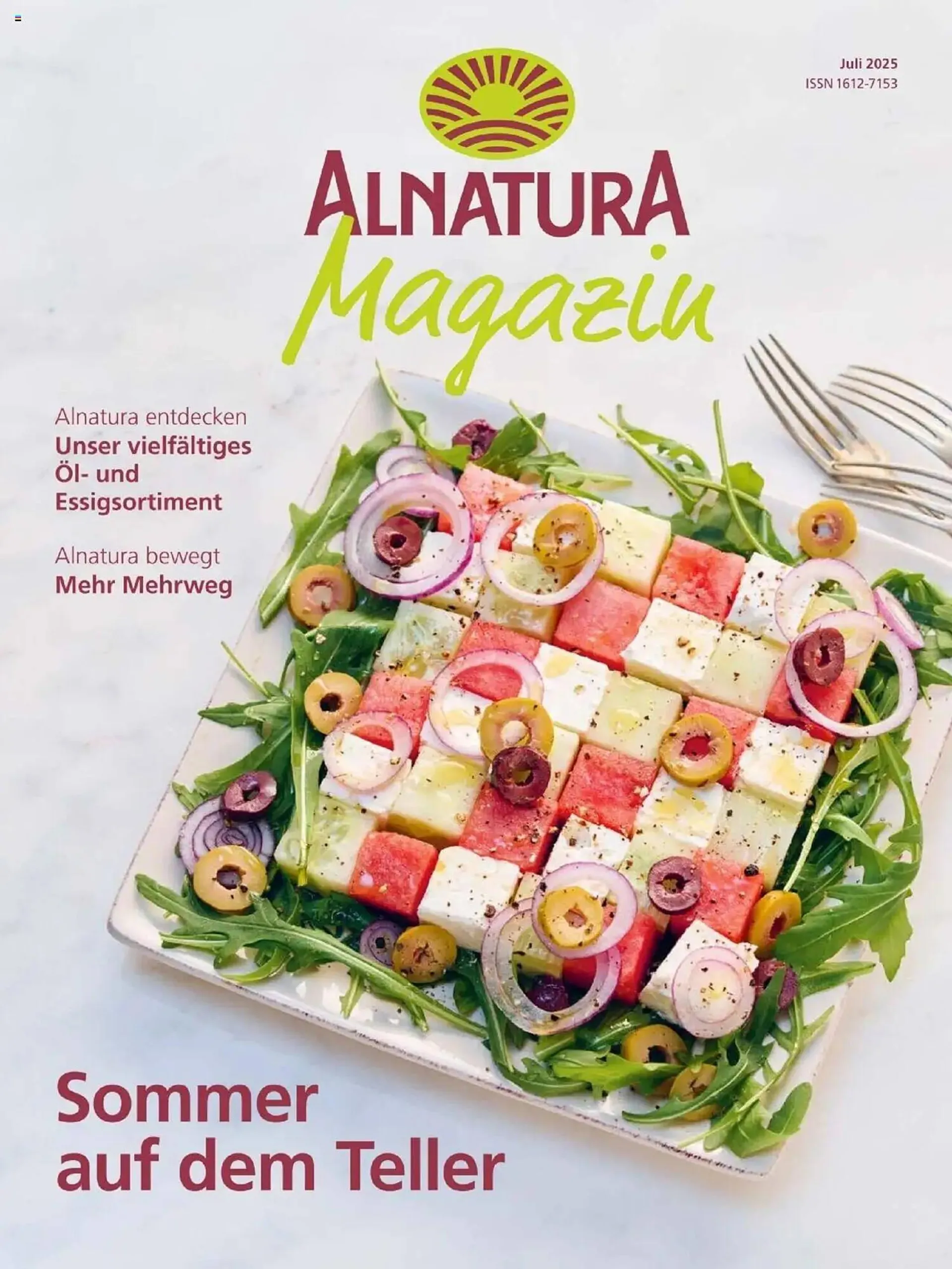 Alnatura Prospekt von 1. Juli bis 31. Juli 2025 - Prospekt seite 1