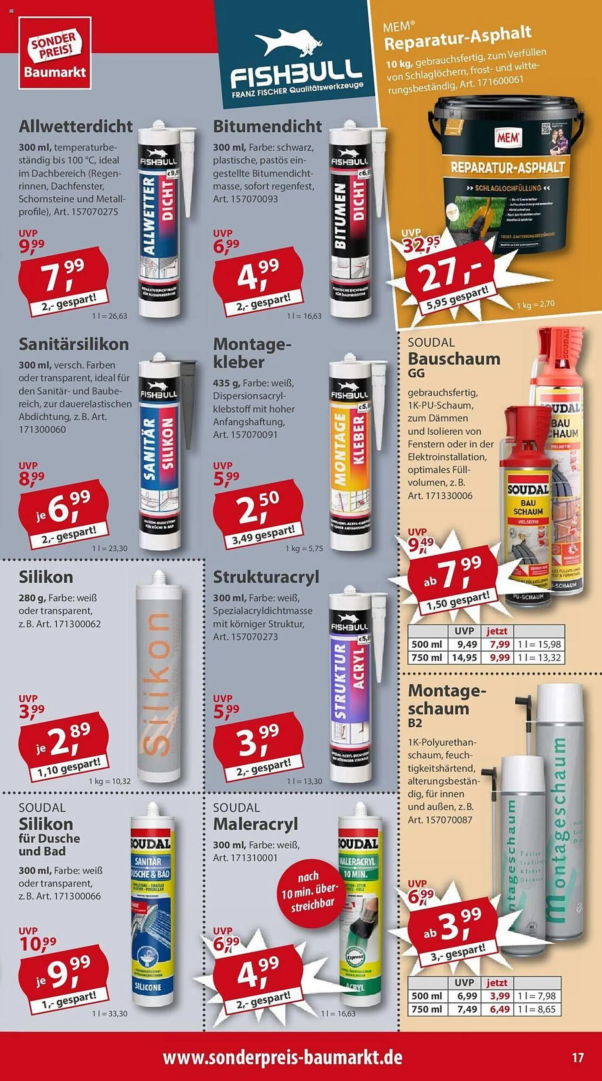 Sonderpreis Baumarkt Prospekt Woche 27 von 29. Juni bis 2. Juli 2024 - Prospekt seite 17