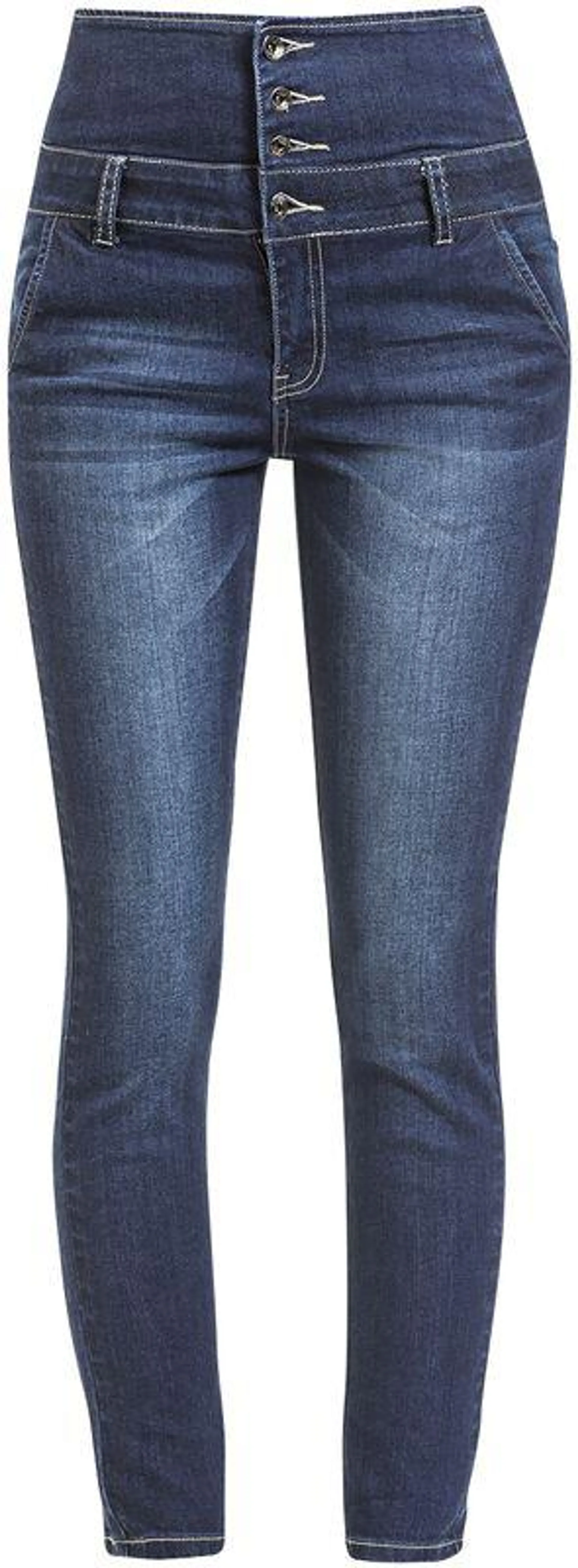 "High Waist Denim Jeans" Jeans dunkelblau von RED by EMP