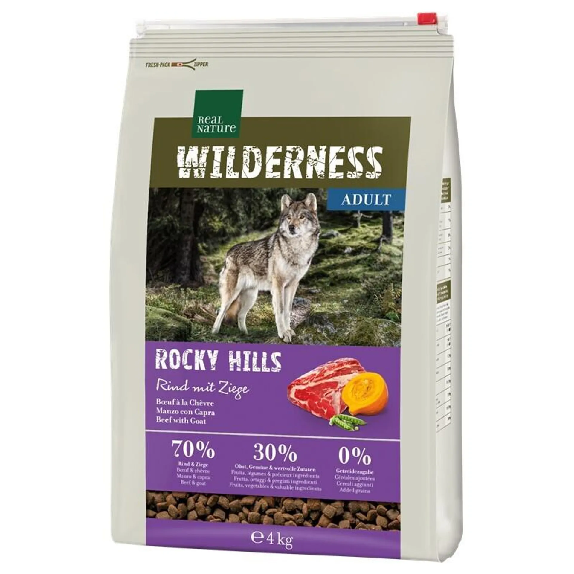 REAL NATURE WILDERNESS Rocky Hills Rind & Ziege 4 kg