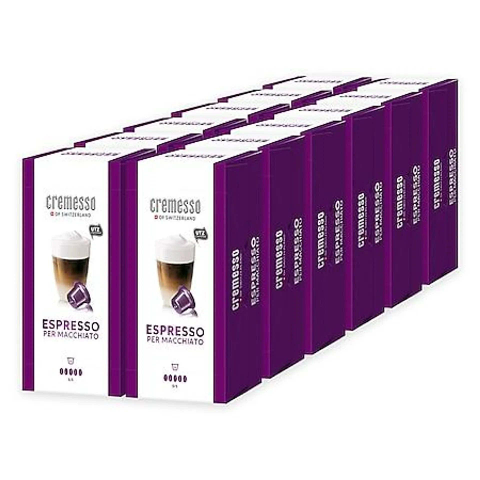 Cremesso Espresso per Macchiato 16 Kapseln 96 g, 12er Pack