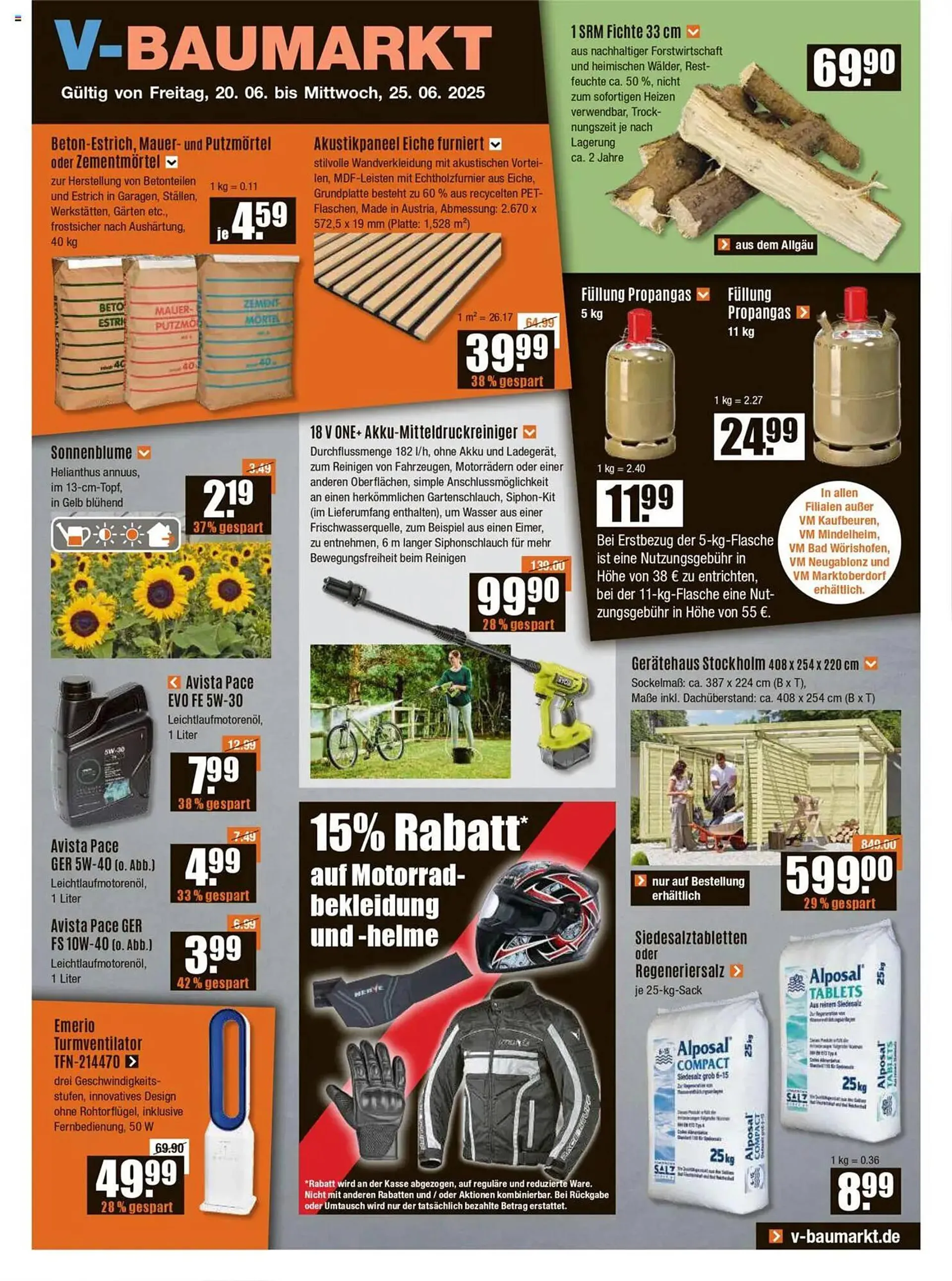 V Baumarkt Prospekt von 20. Juni bis 25. Juni 2025 - Prospekt seite 1