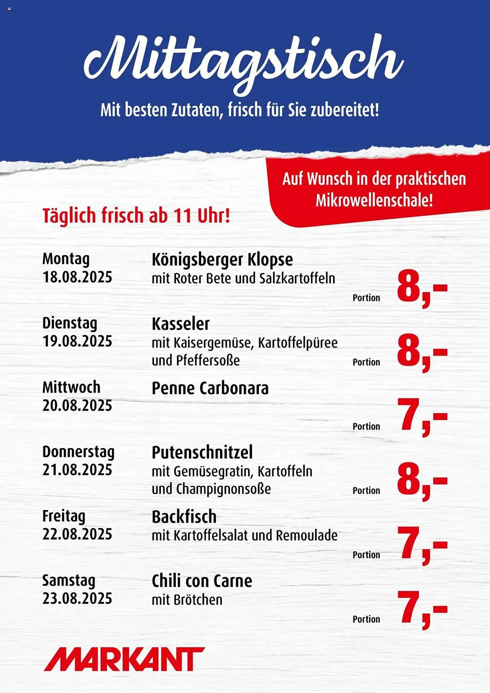 Markant Prospekt von 18. August bis 23. August 2025 - Prospekt seite 1