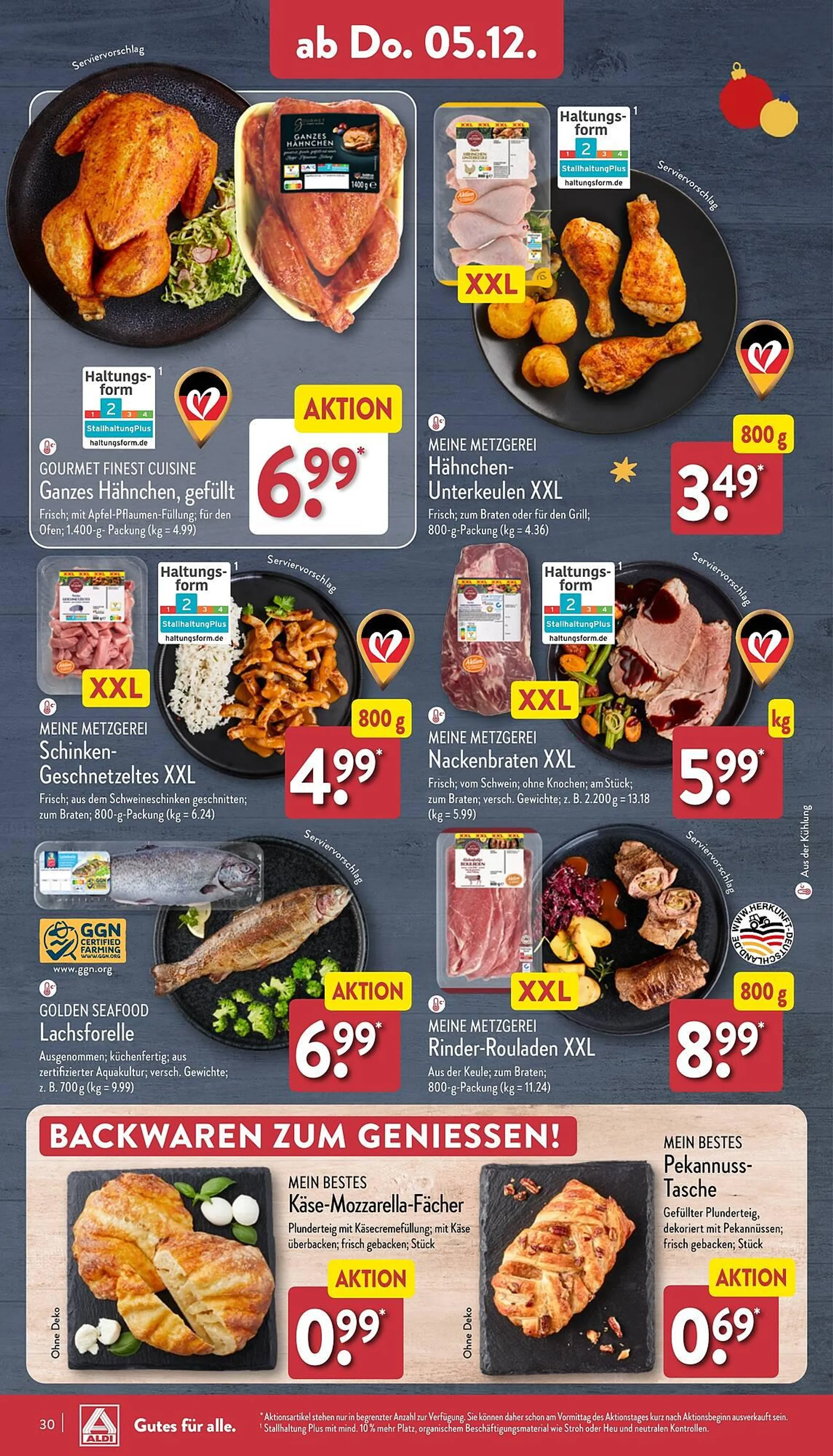 Aldi Nord Prospekt von 2. Dezember bis 7. Dezember 2024 - Prospekt seite 30