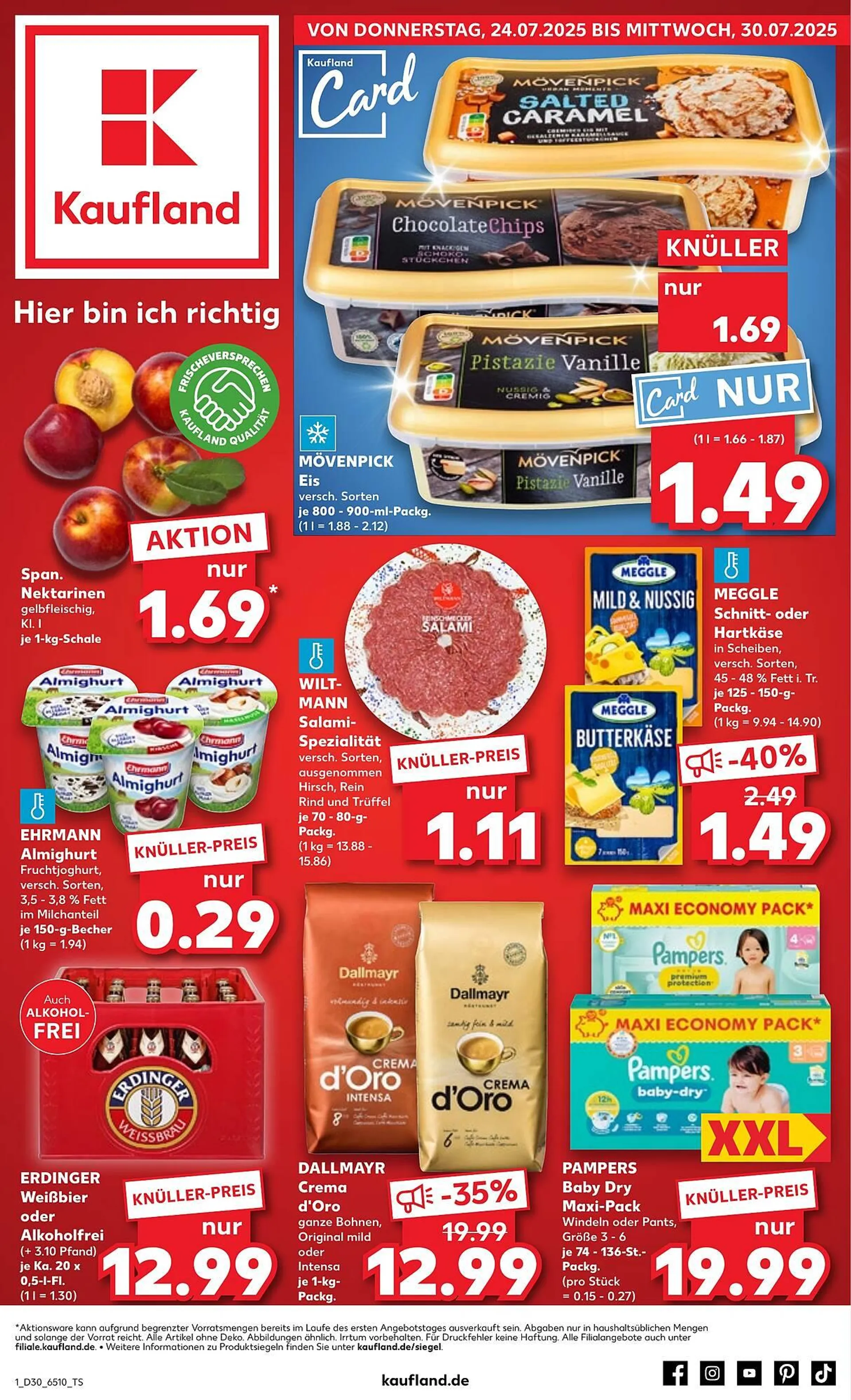 Kaufland Prospekt von 24. Juli bis 30. Juli 2025 - Prospekt seite 1