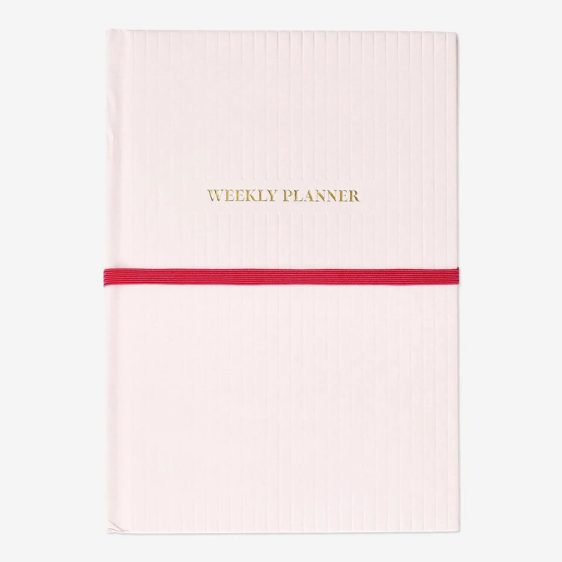 Pink weekly planner - English